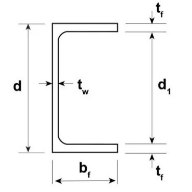 Structural steel parallel flange channels PFC and equal angle iron profiles prepared for mechanical fabrication.