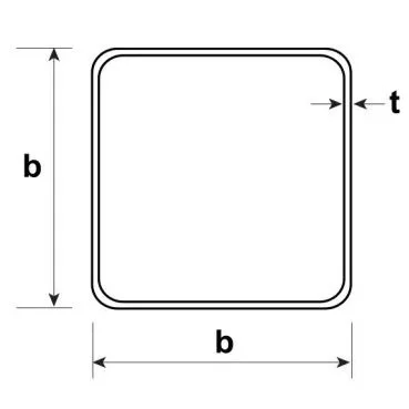 Square hollow section SHS structural steel columns cleanly cut to length with custom-machined side profiles.