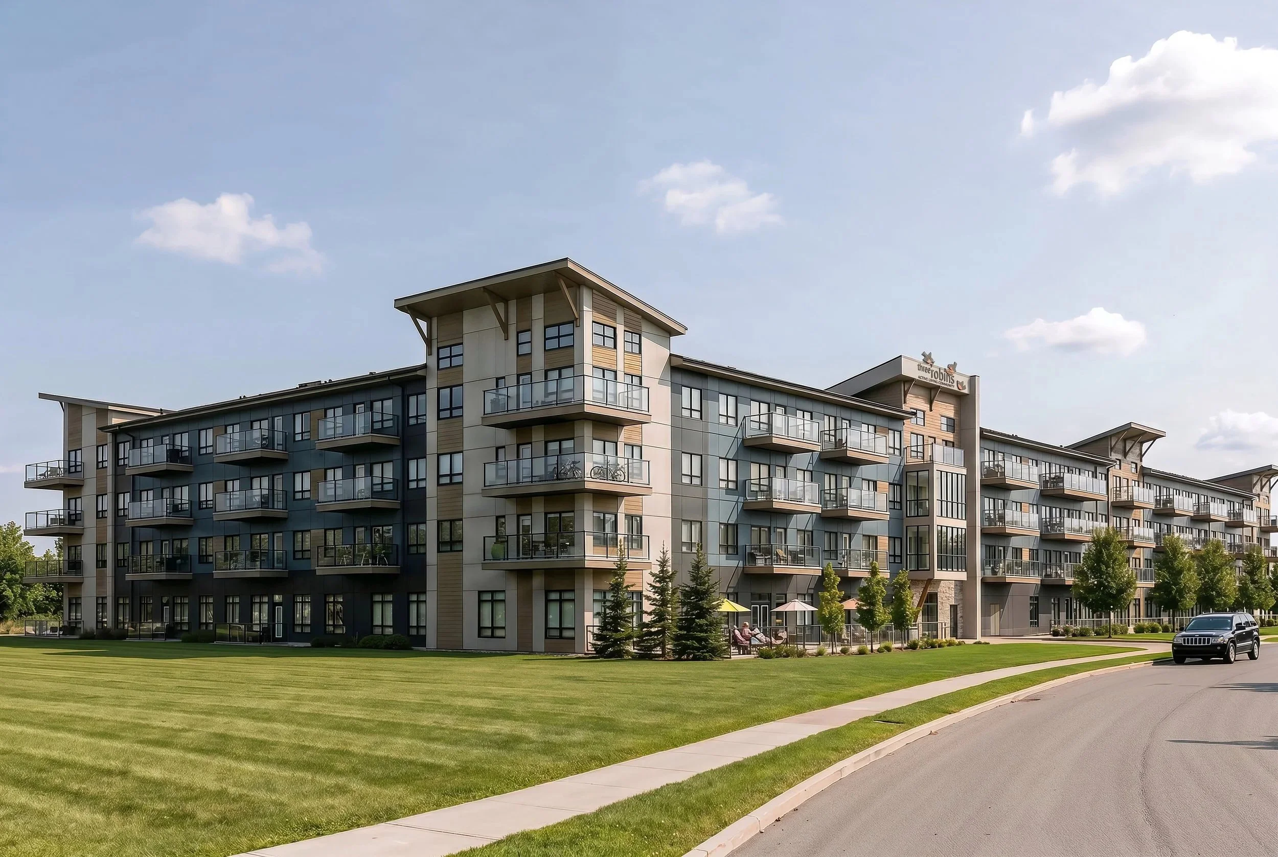 Three Robins Grande Banks building exterior rendering