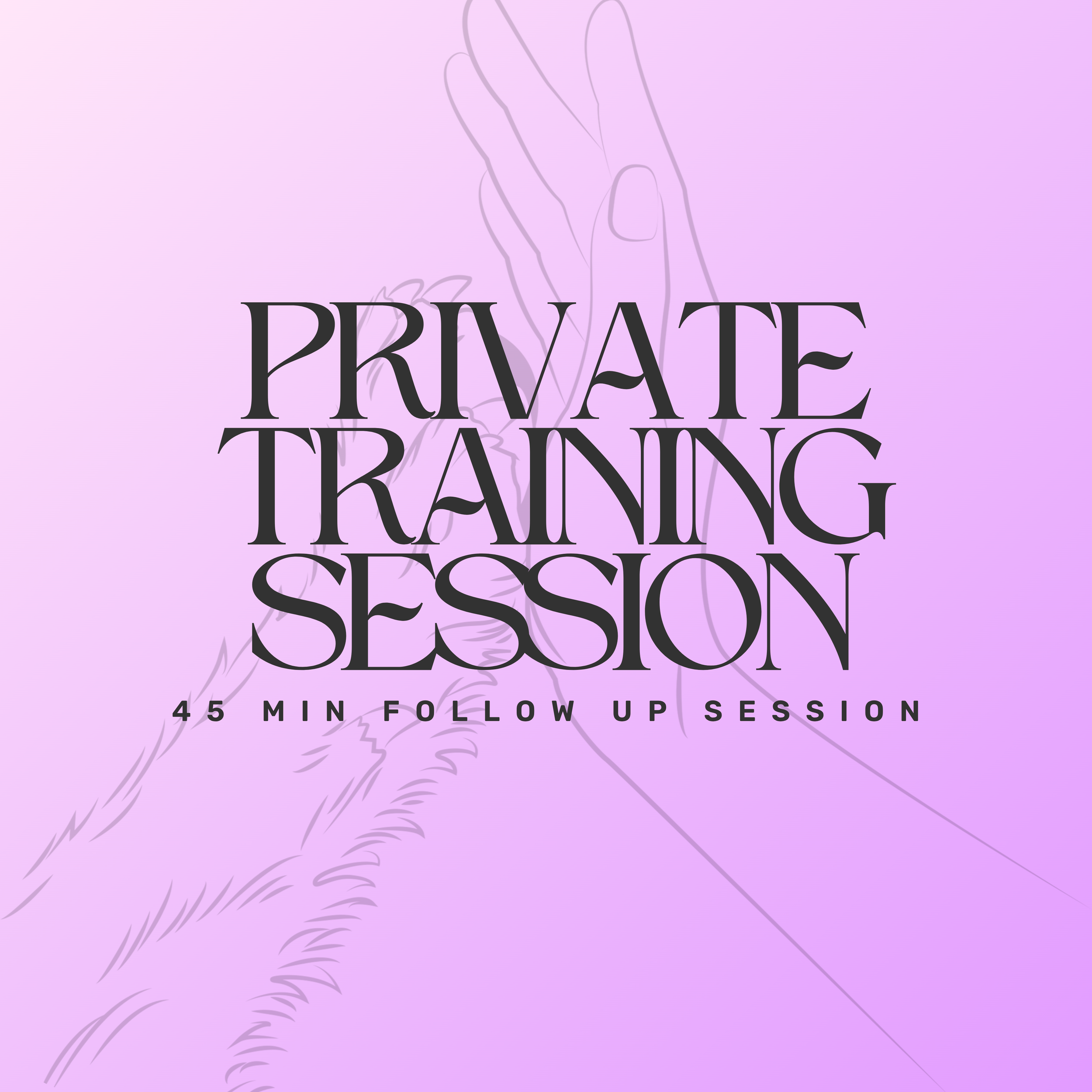 45 min Private Training Session