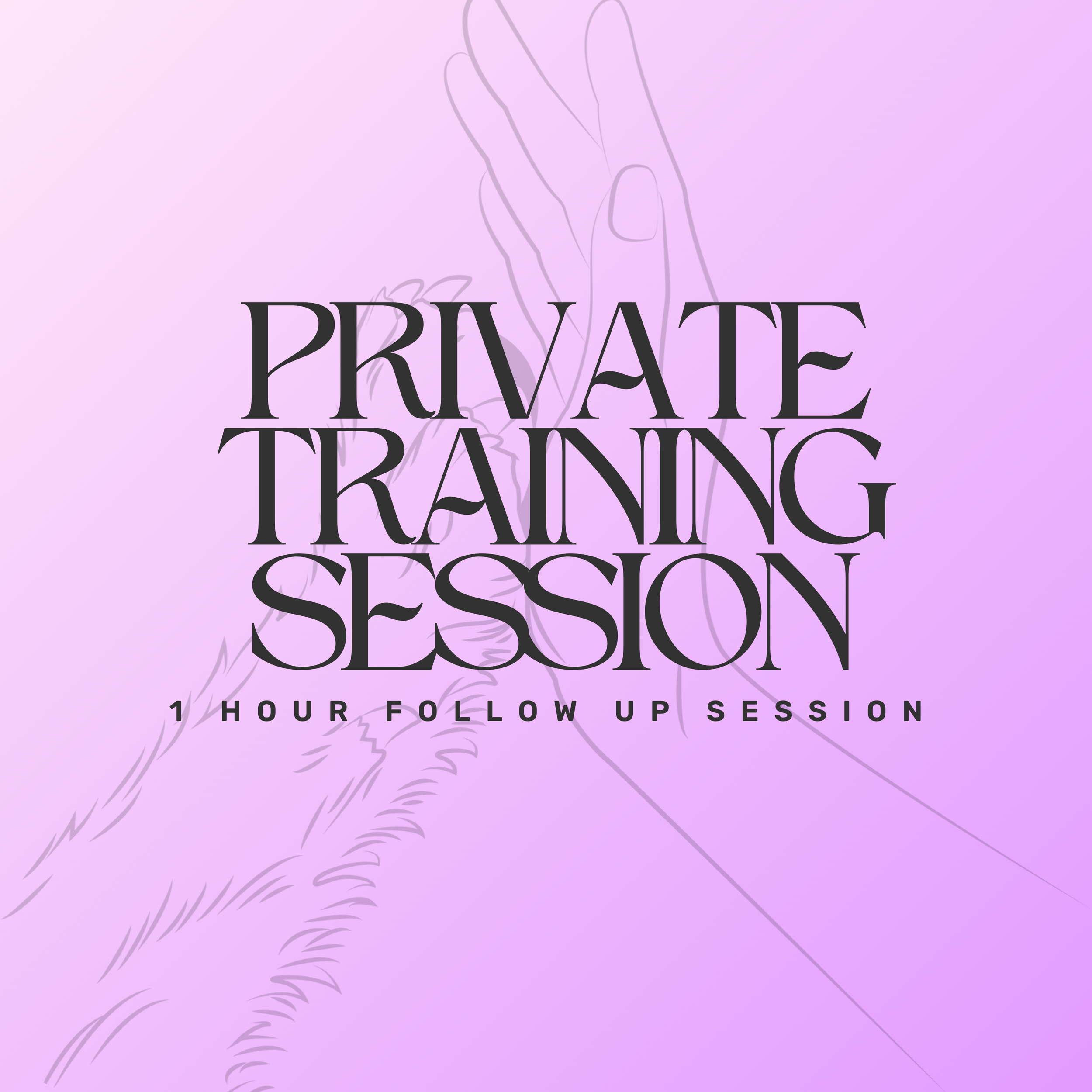 1 HR Private Training Session