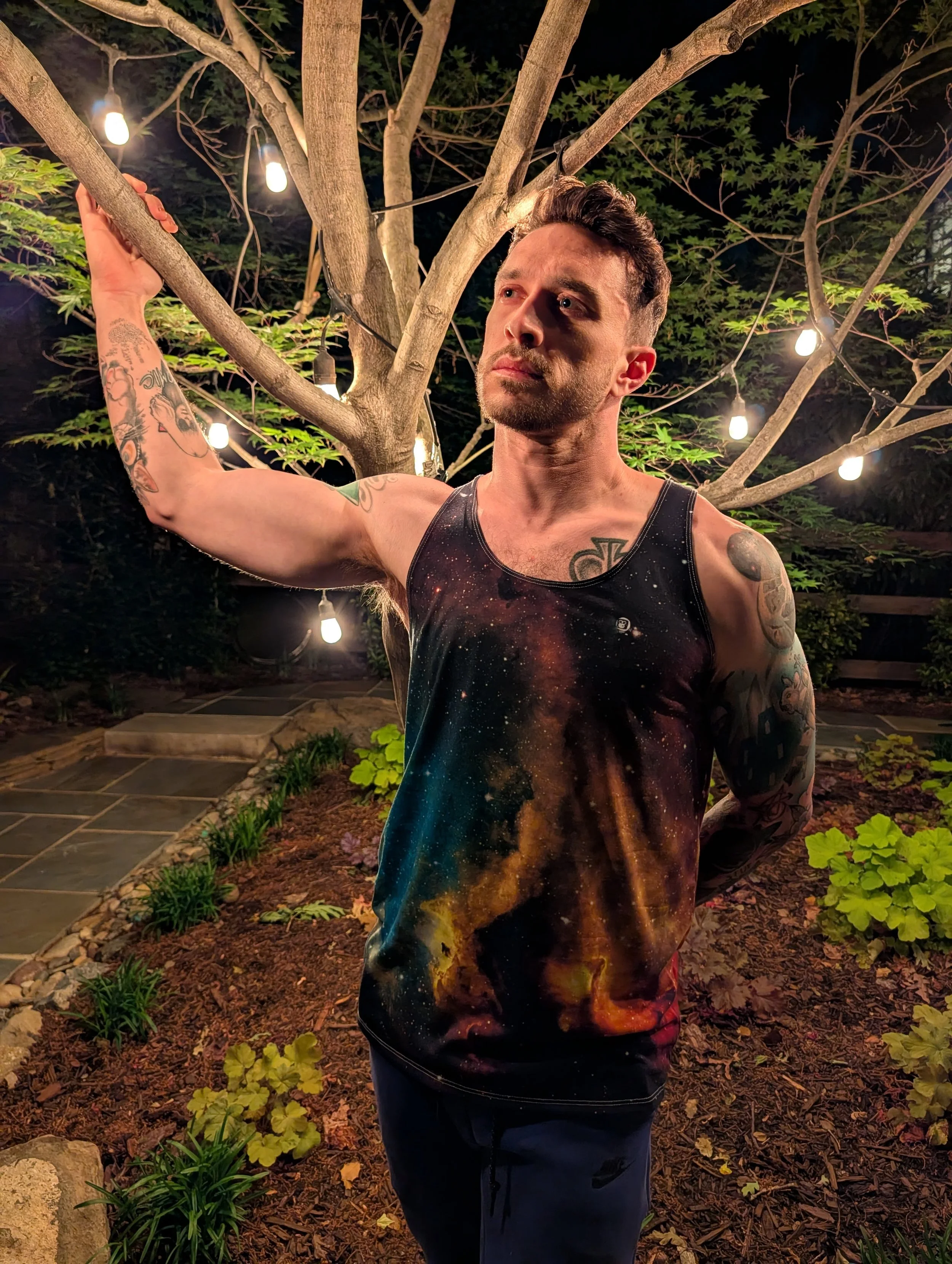 Soul Nebula printed on tank top — High Space Man