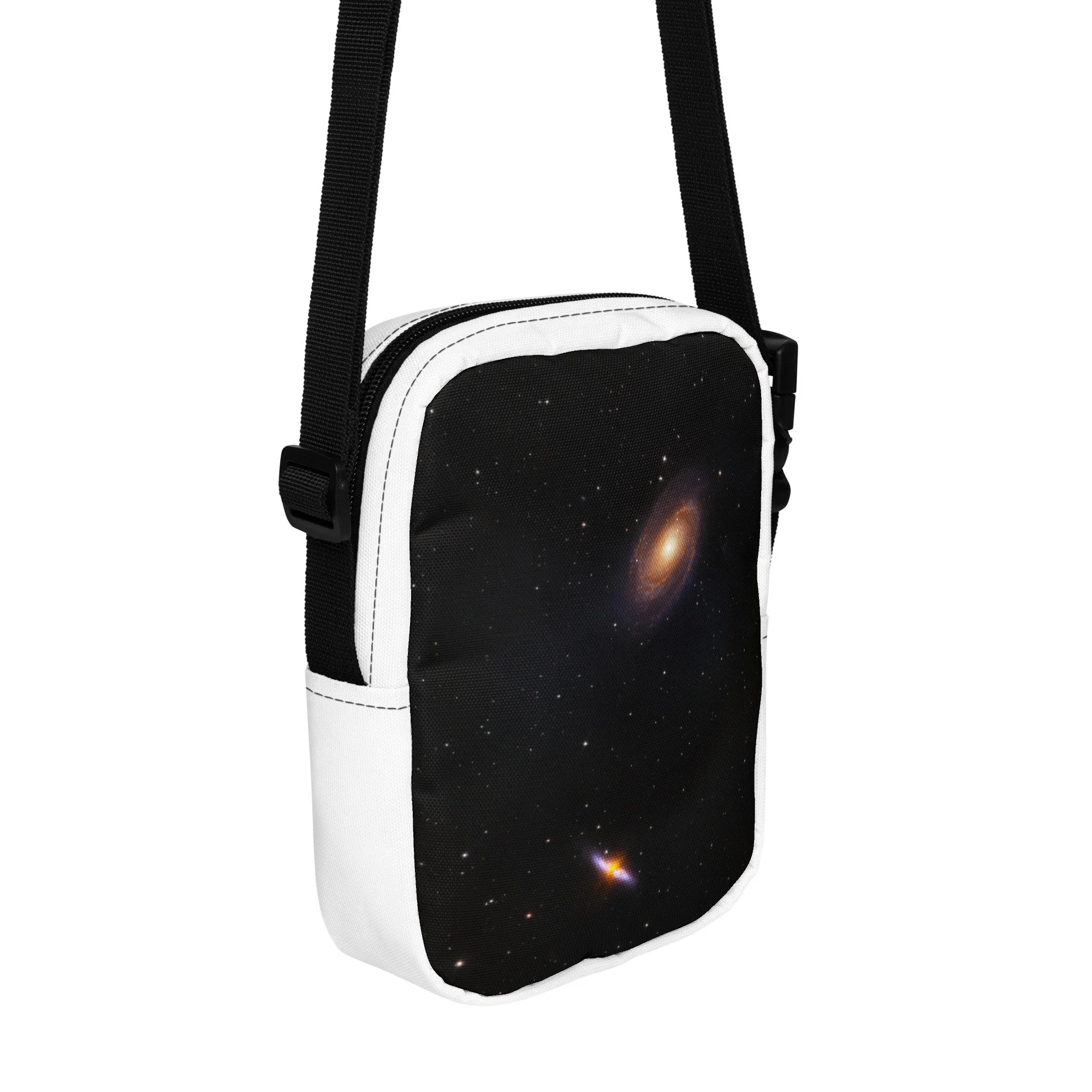 Bode's and Cigar Galaxy printed on utility crossbody bag — High Space Man