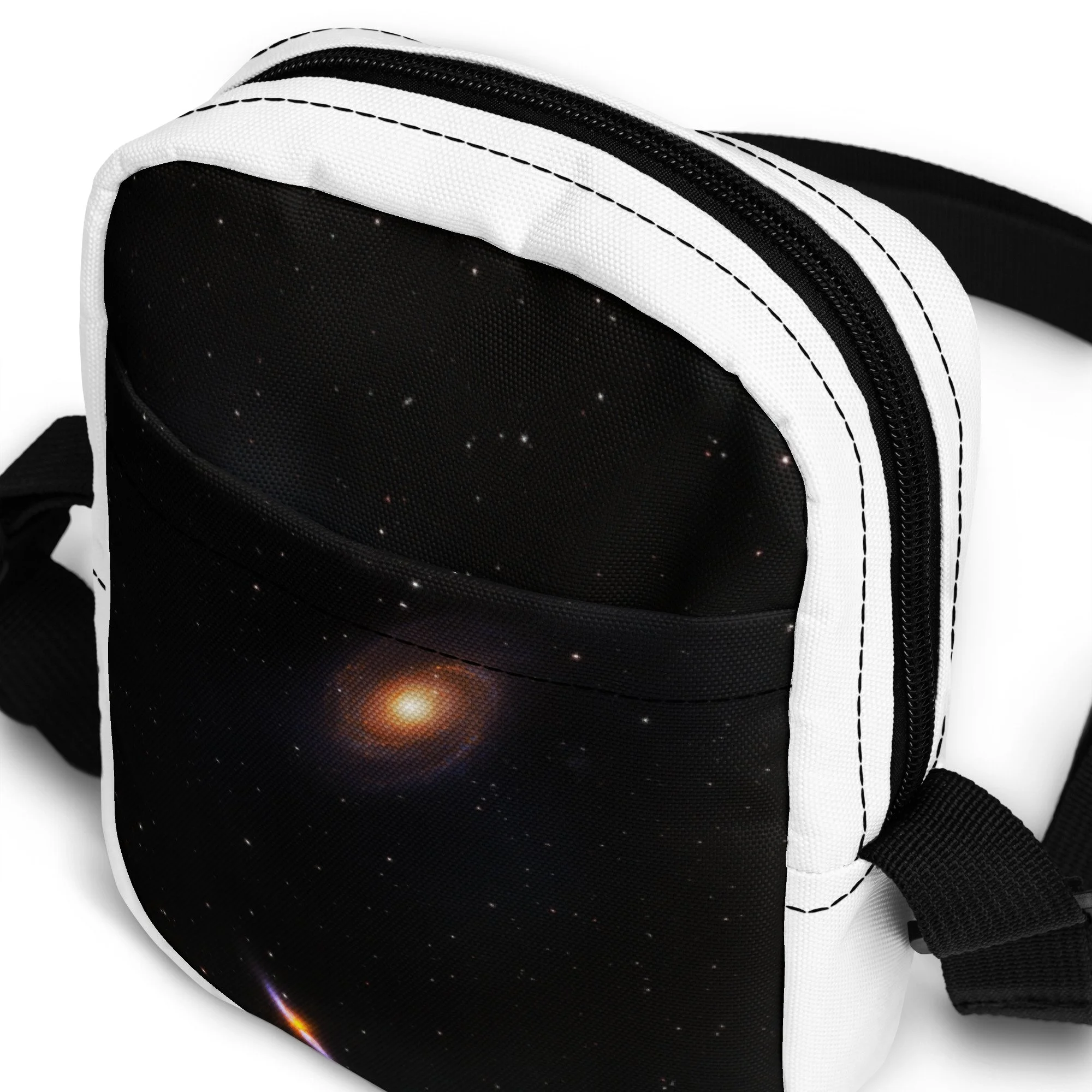 Bode's and Cigar Galaxy printed on utility crossbody bag — High Space Man