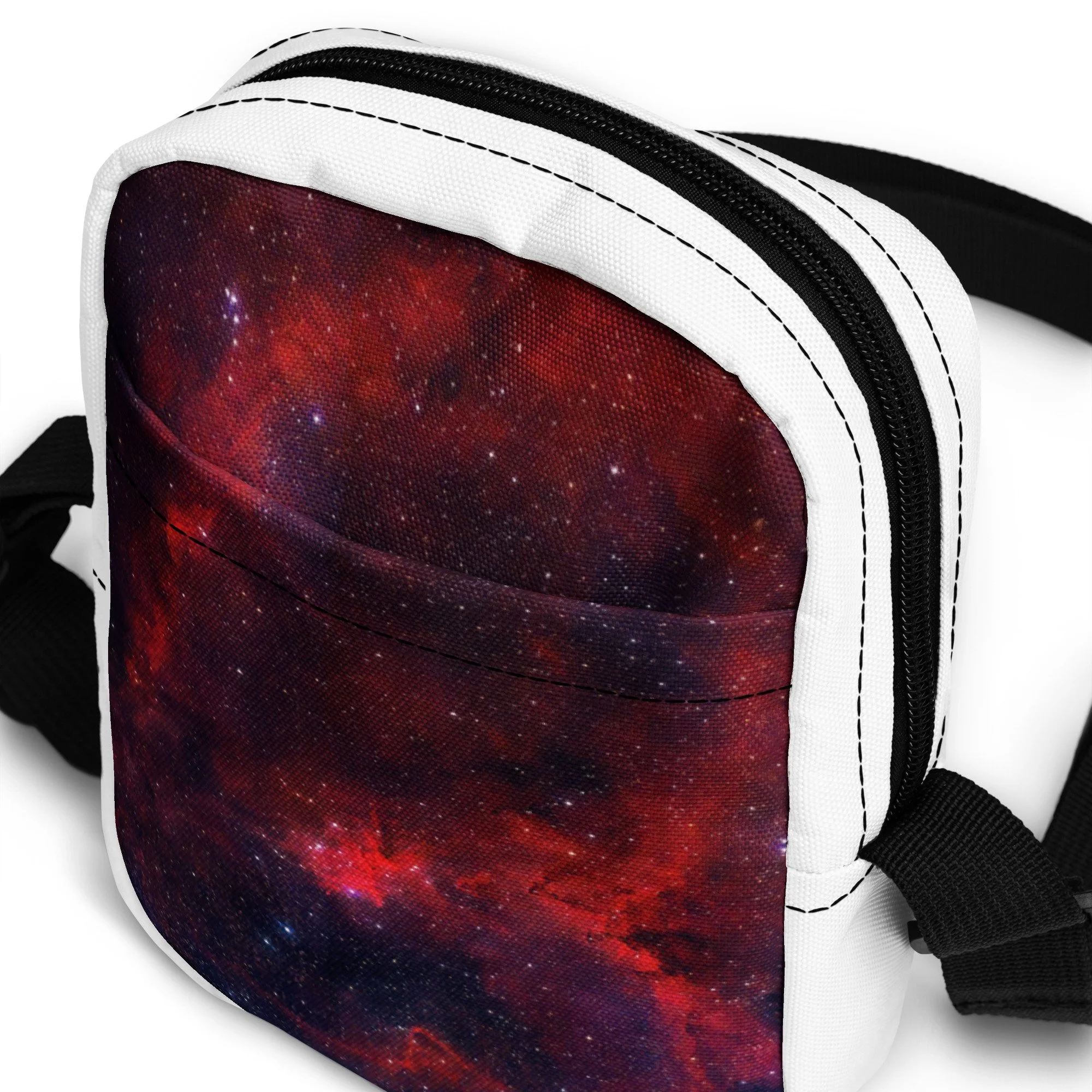 Heart Nebula printed on utility crossbody bag — High Space Man
