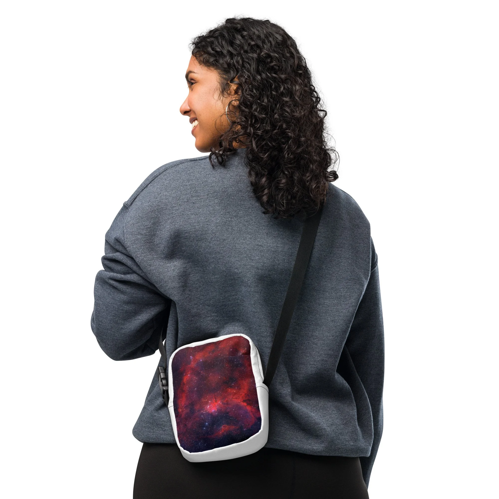 Heart Nebula printed on utility crossbody bag — High Space Man