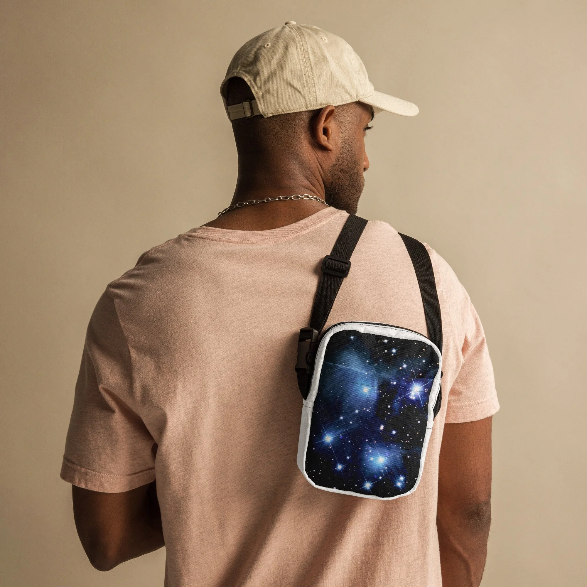 Pleiades star cluster printed on utility crossbody bag — High Space Man