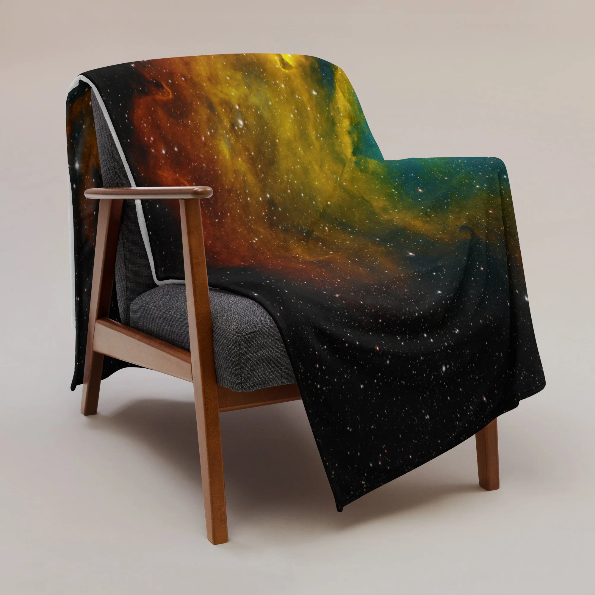 Soul Nebula printed on premium plush blanket — High Space Man