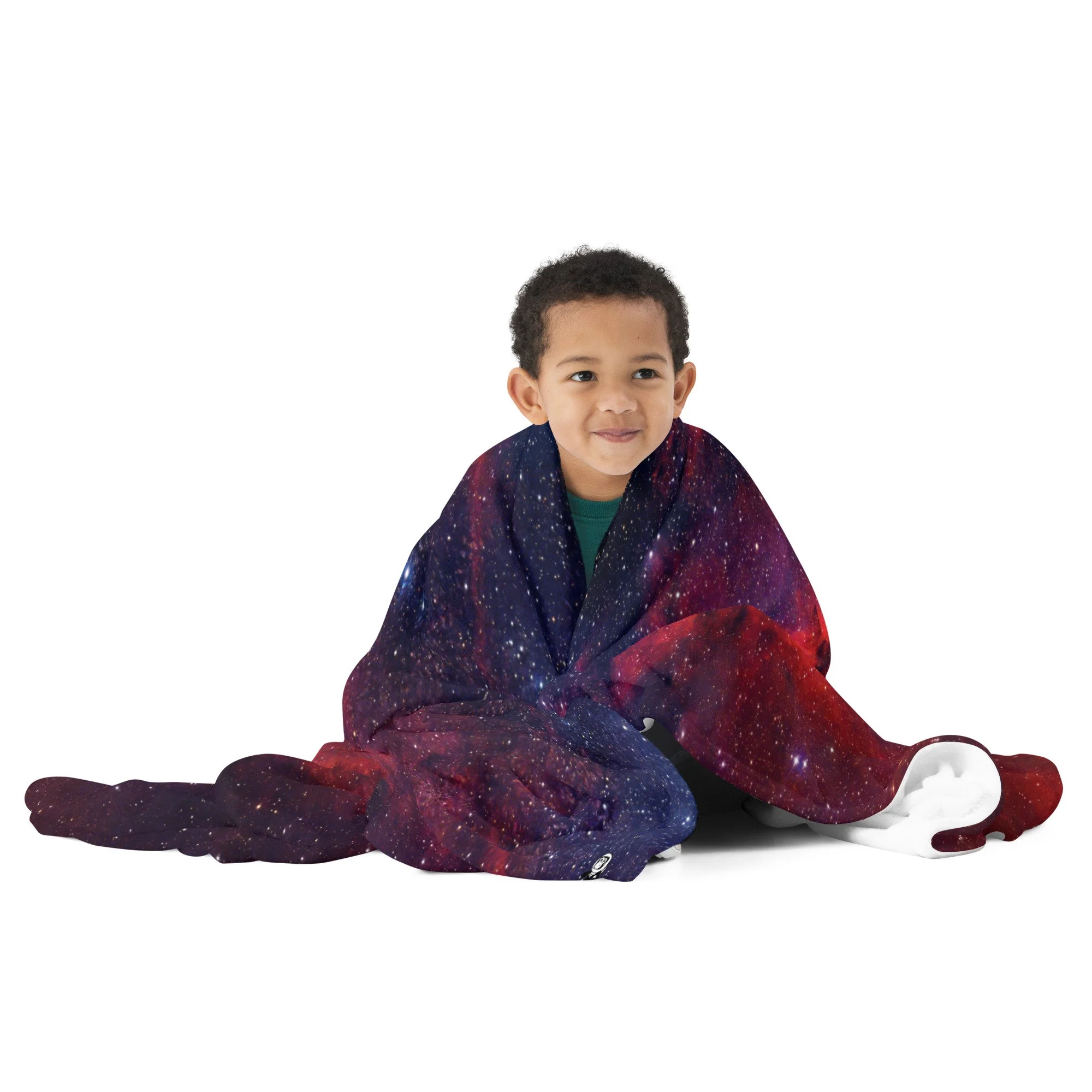 Heart Nebula printed on premium plush blanket — High Space Man