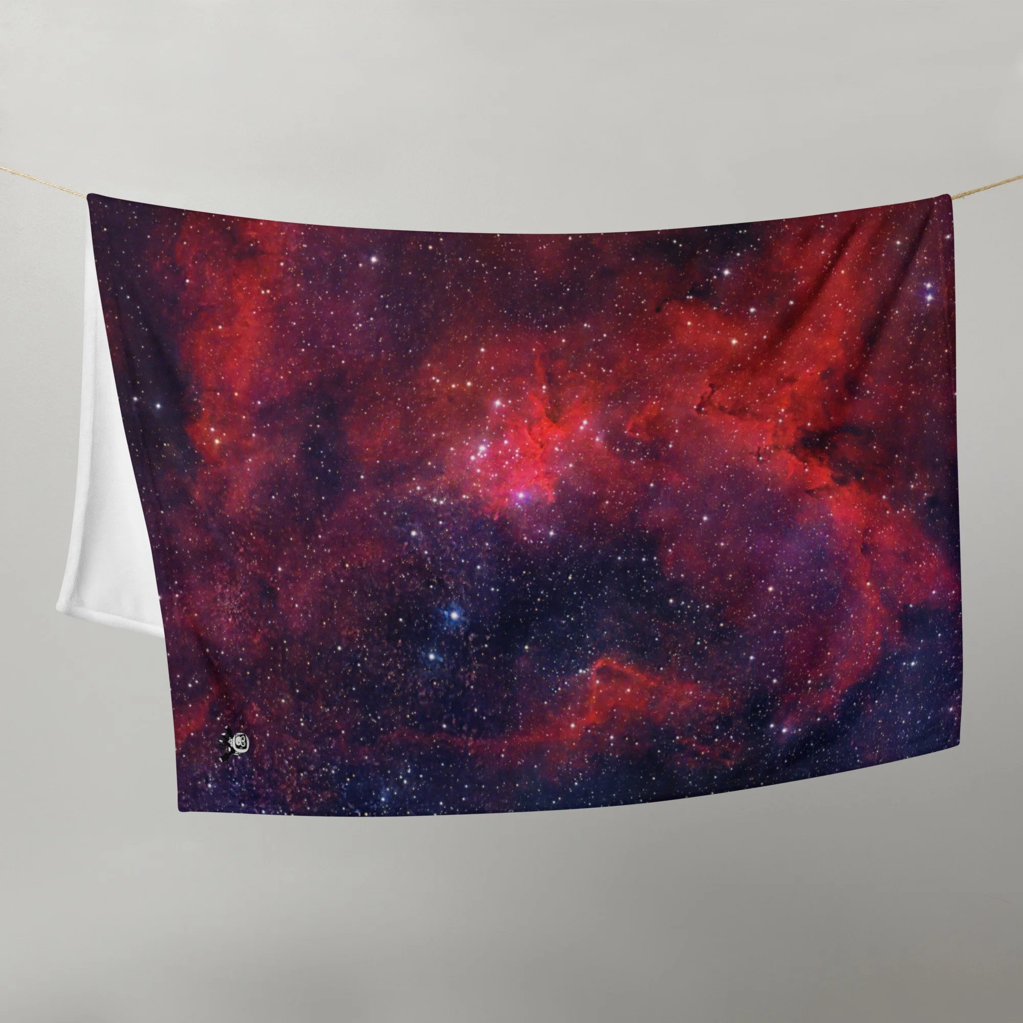 Heart Nebula printed on premium plush blanket — High Space Man