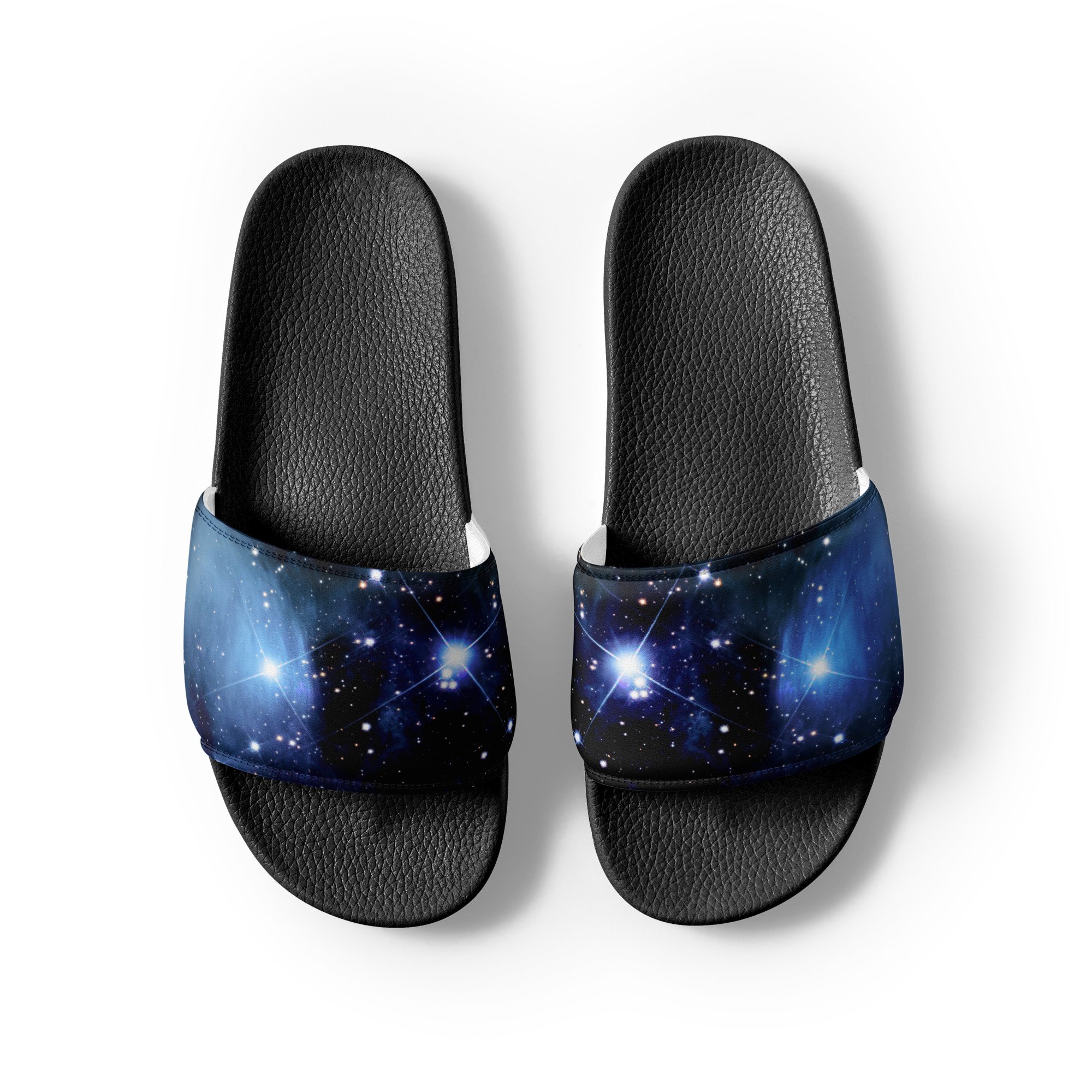 Pleiades star cluster printed on women's slip-on slides — High Space Man