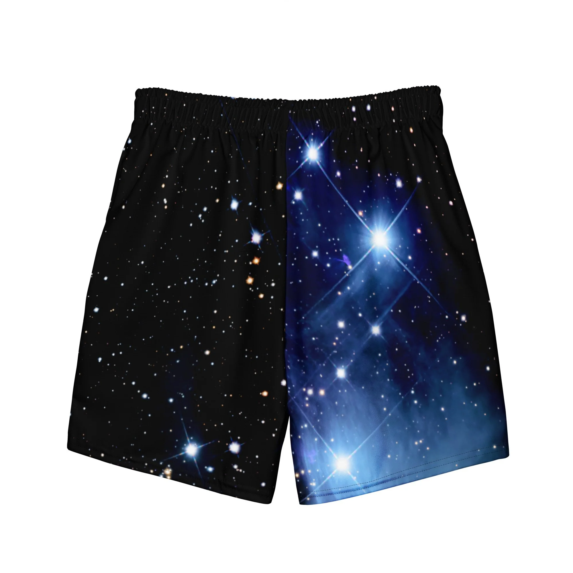 Pleiades star cluster printed on men's swim trunks — High Space Man