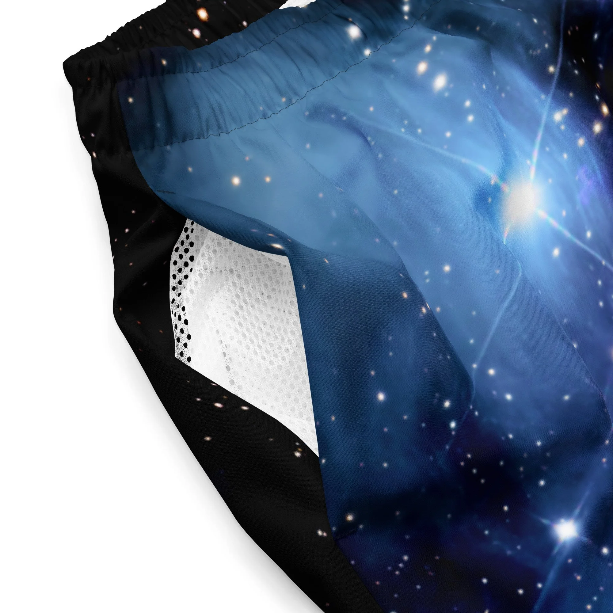 Pleiades star cluster printed on men's swim trunks — High Space Man