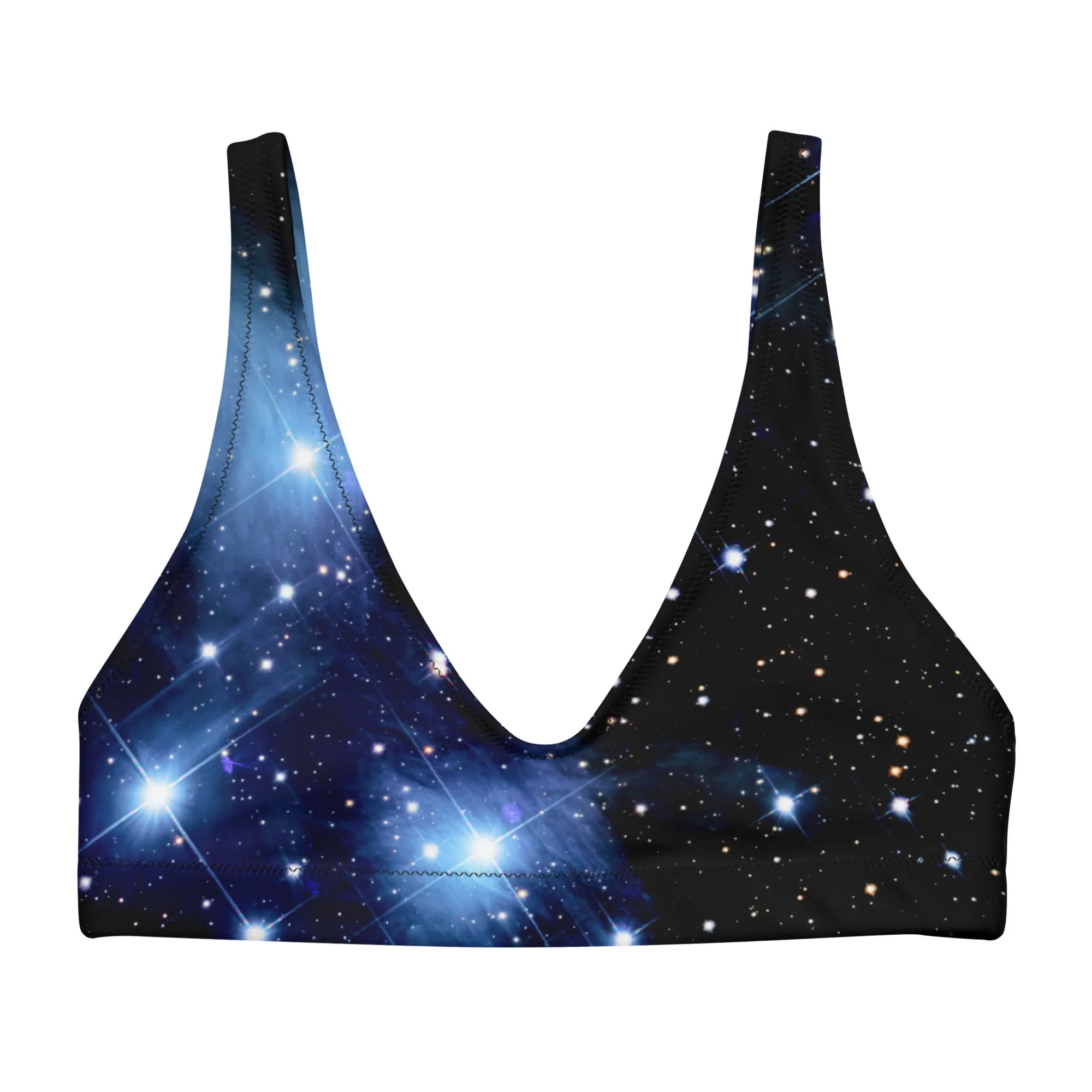 Pleiades star cluster printed on padded bikini top — High Space Man
