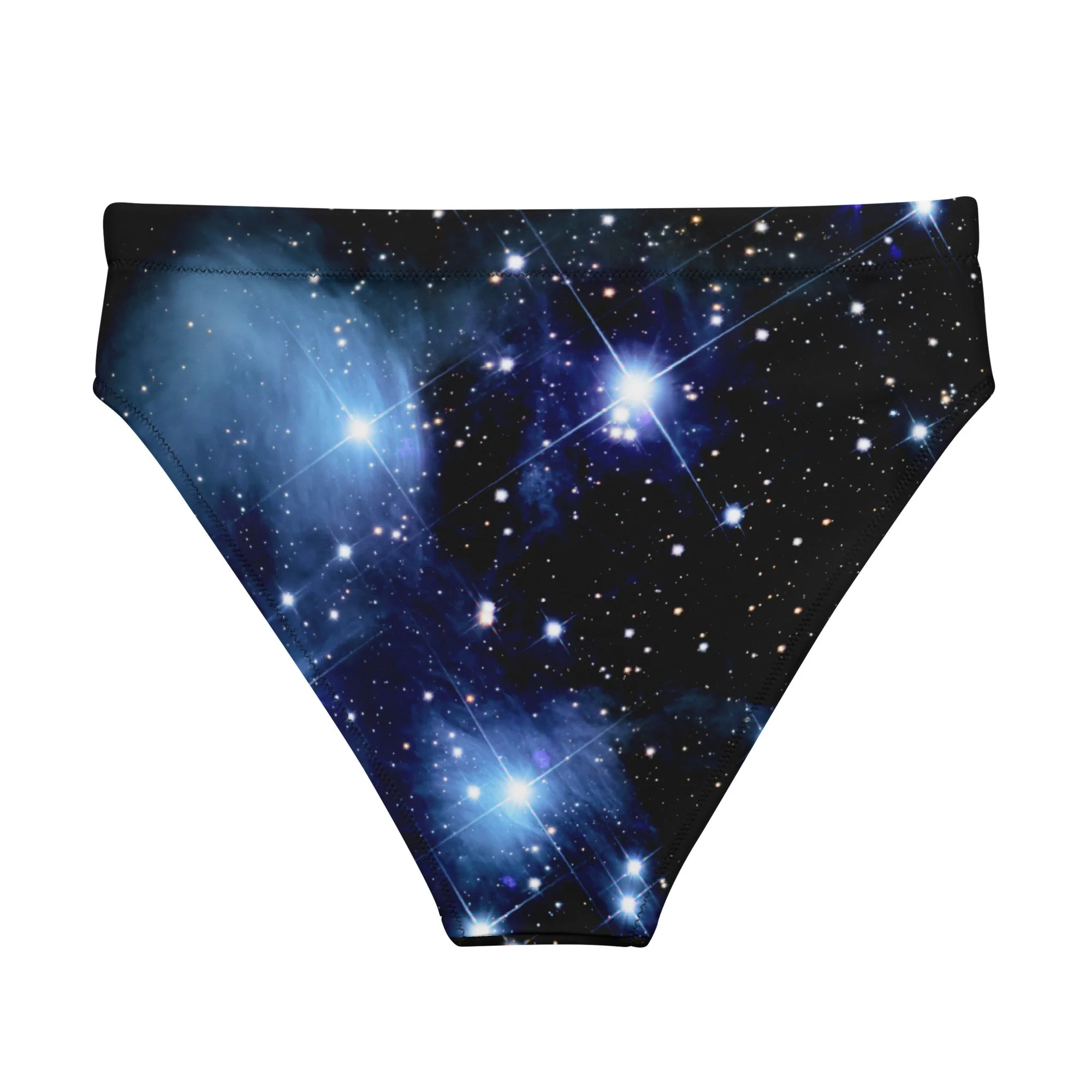 Pleiades star cluster printed on high-waisted bikini bottom — High Space Man