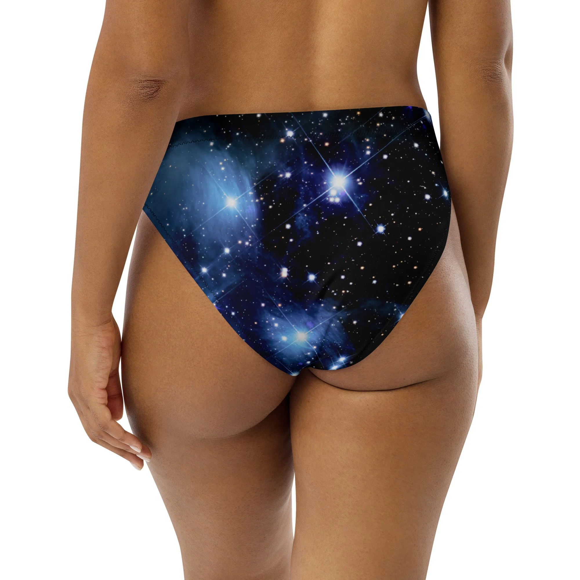 Pleiades star cluster printed on high-waisted bikini bottom — High Space Man
