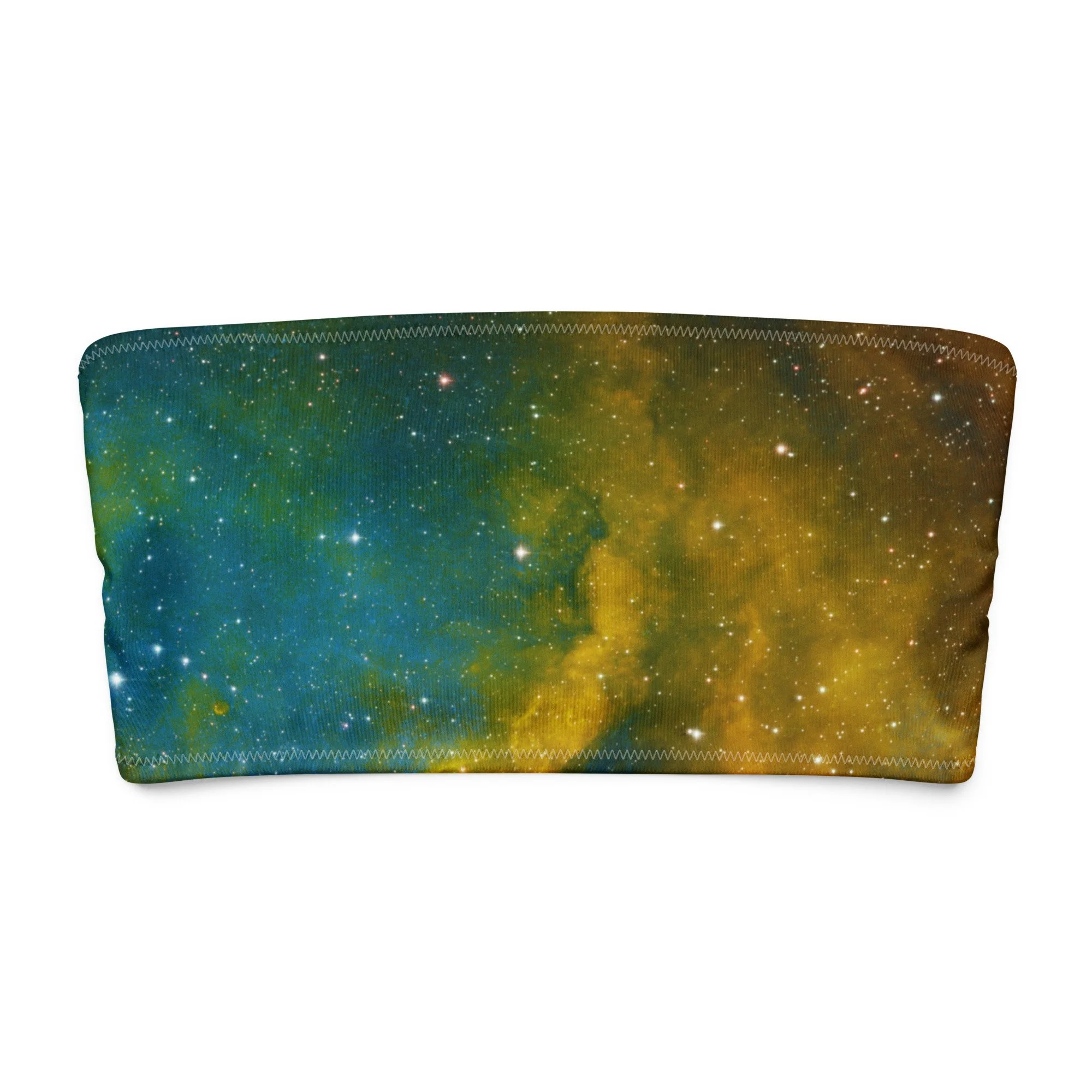 Soul Nebula printed on bandeau bikini top — High Space Man