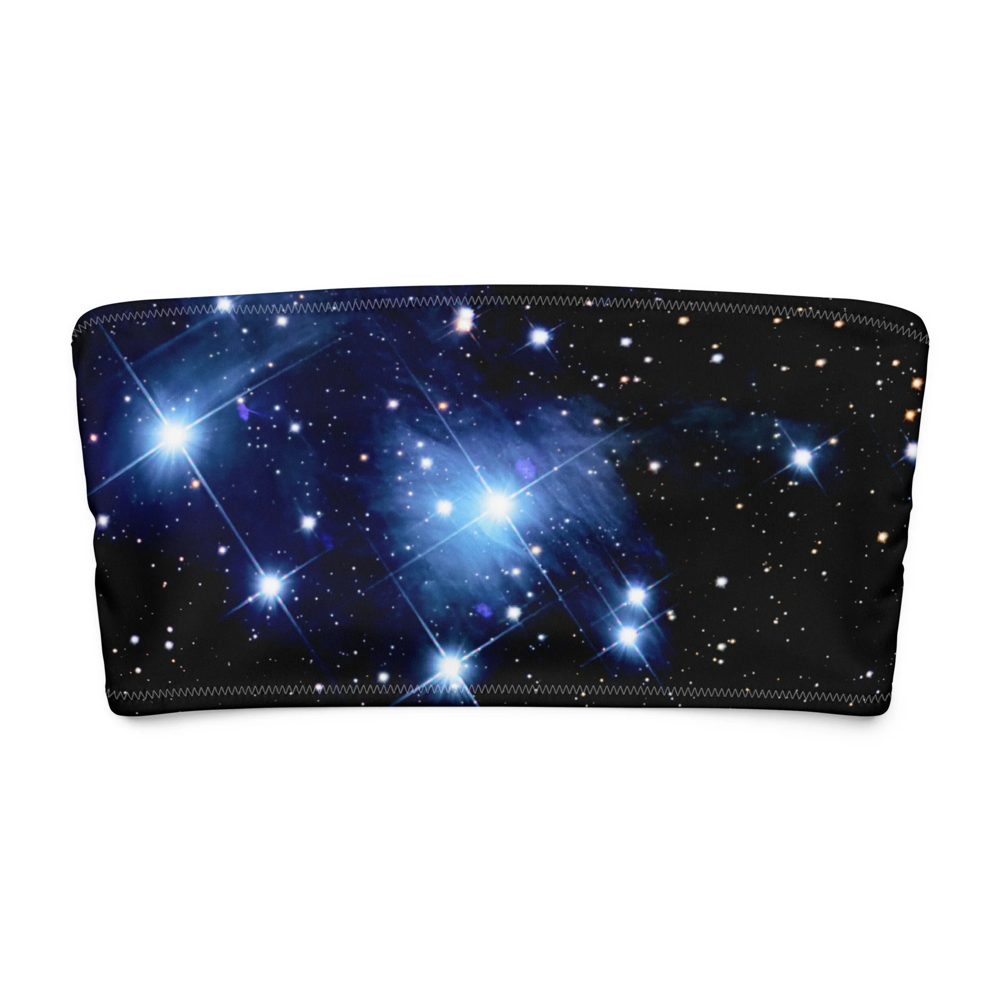 Pleiades star cluster printed on bandeau bikini top — High Space Man