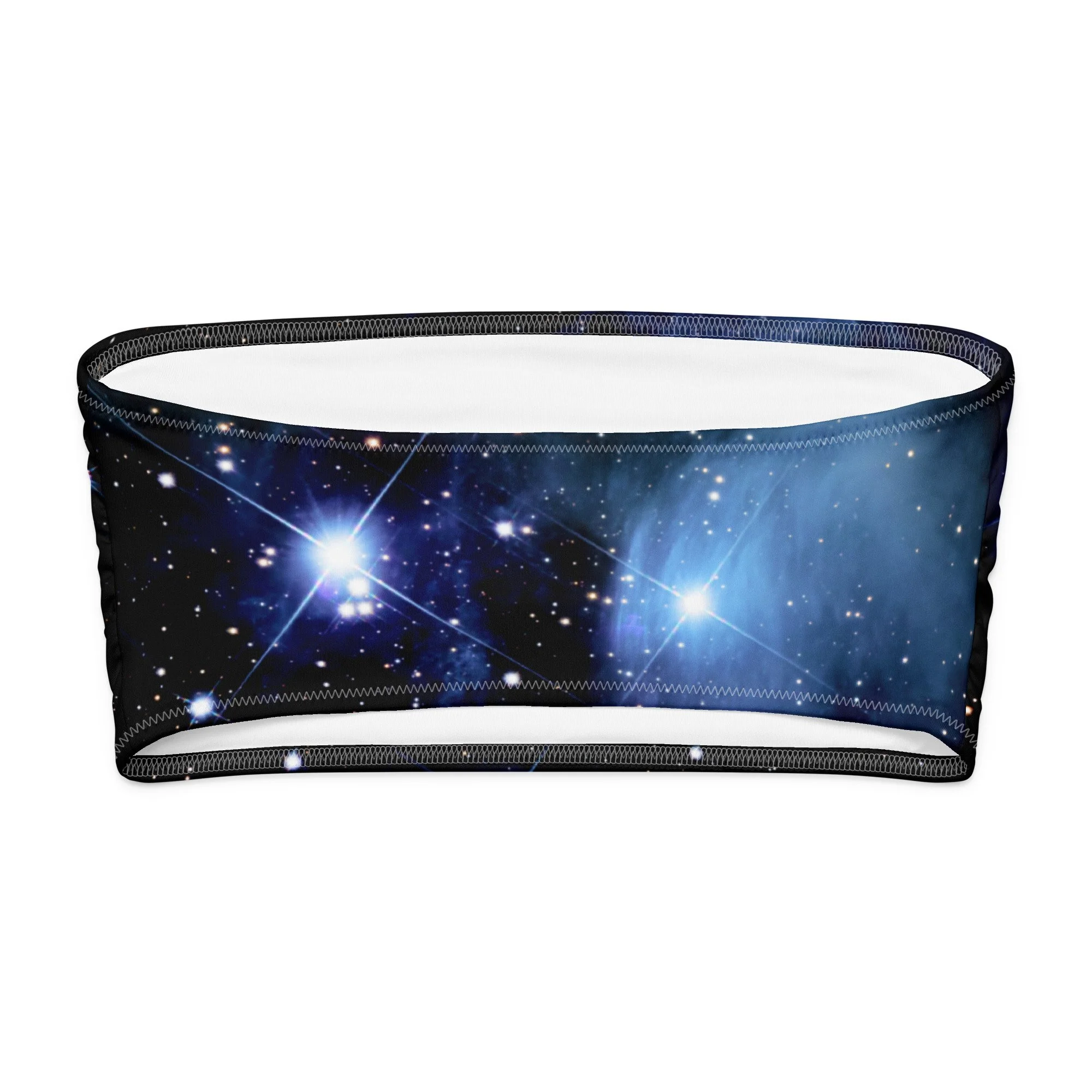 Pleiades star cluster printed on bandeau bikini top — High Space Man