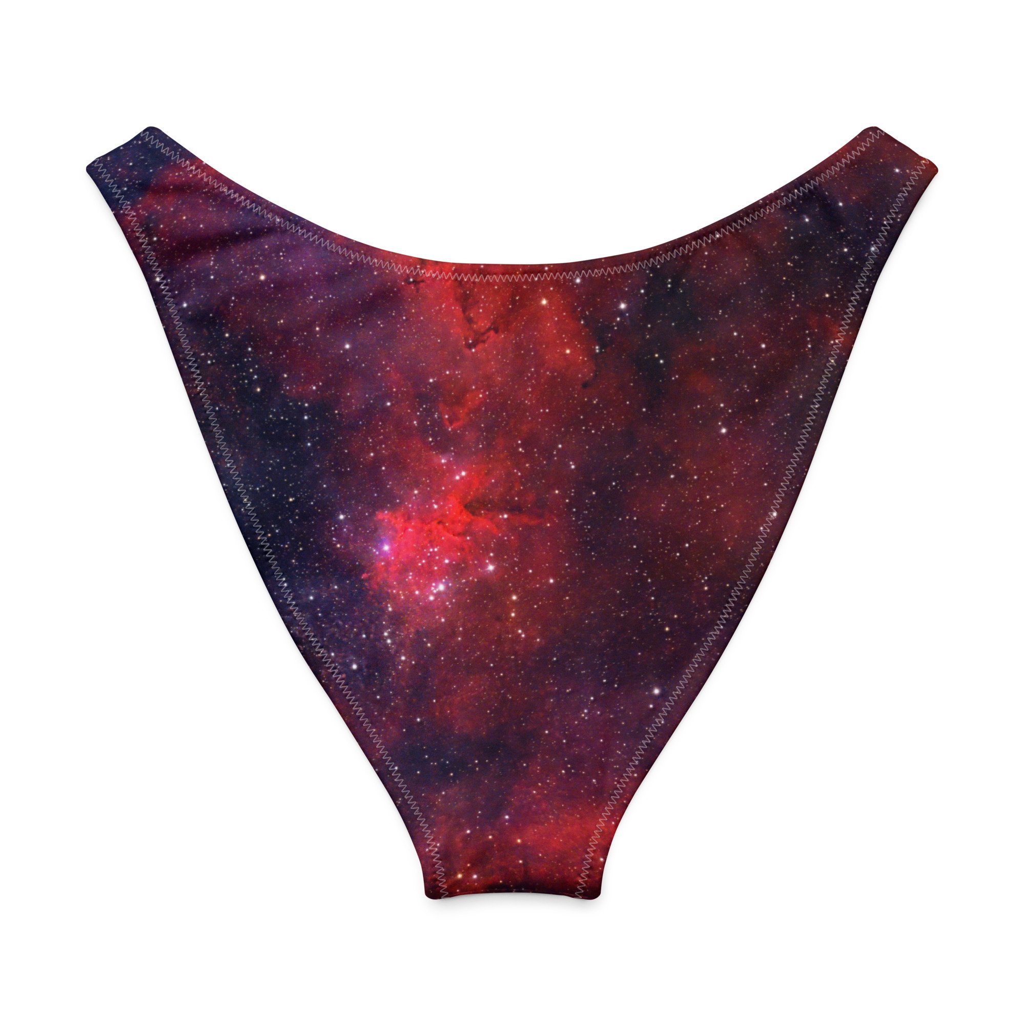 Heart Nebula printed on V-cut bikini bottom — High Space Man
