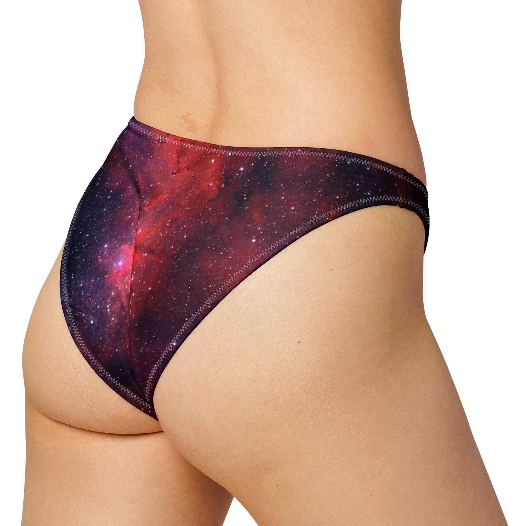 Heart Nebula printed on V-cut bikini bottom — High Space Man