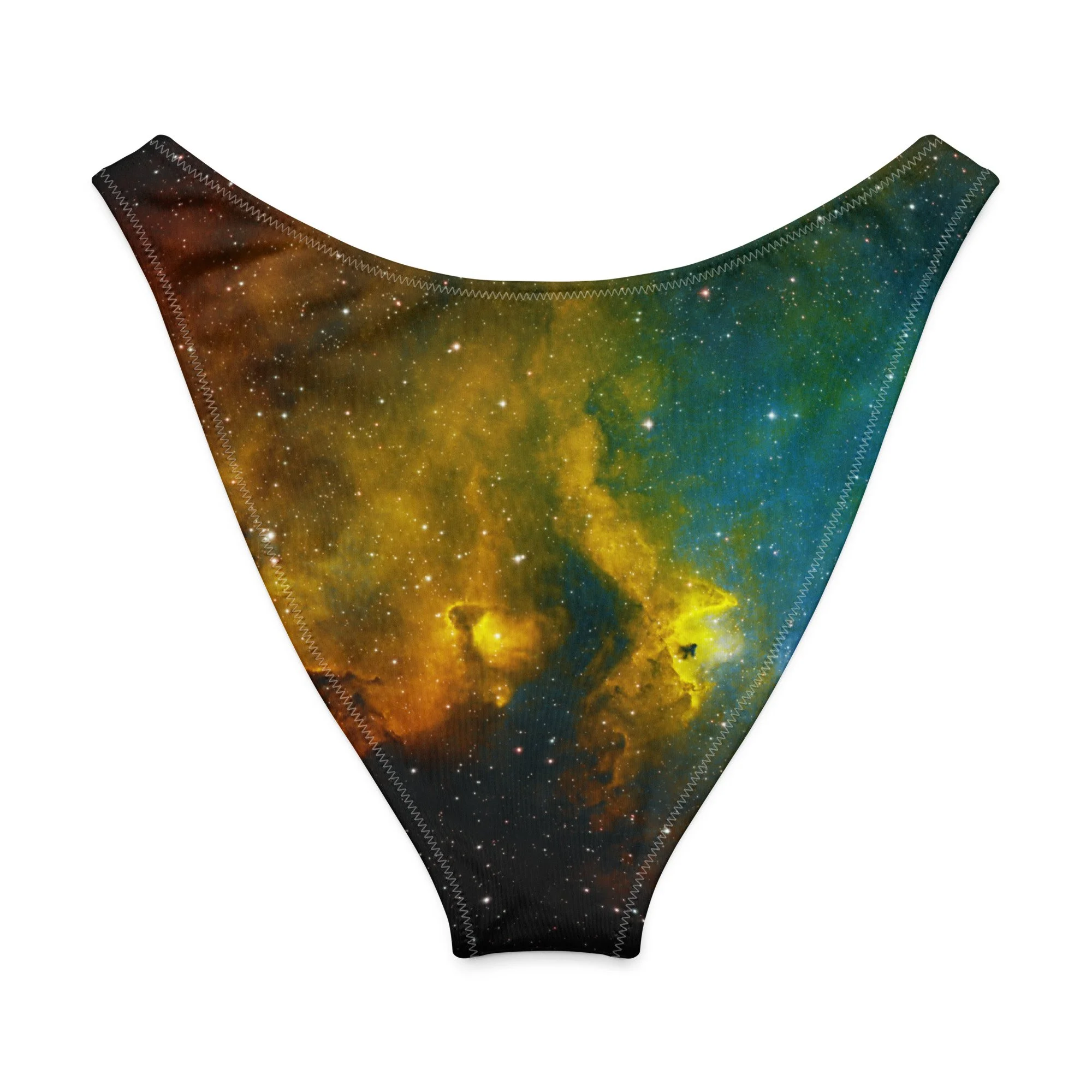 Soul Nebula printed on V-cut bikini bottom — High Space Man