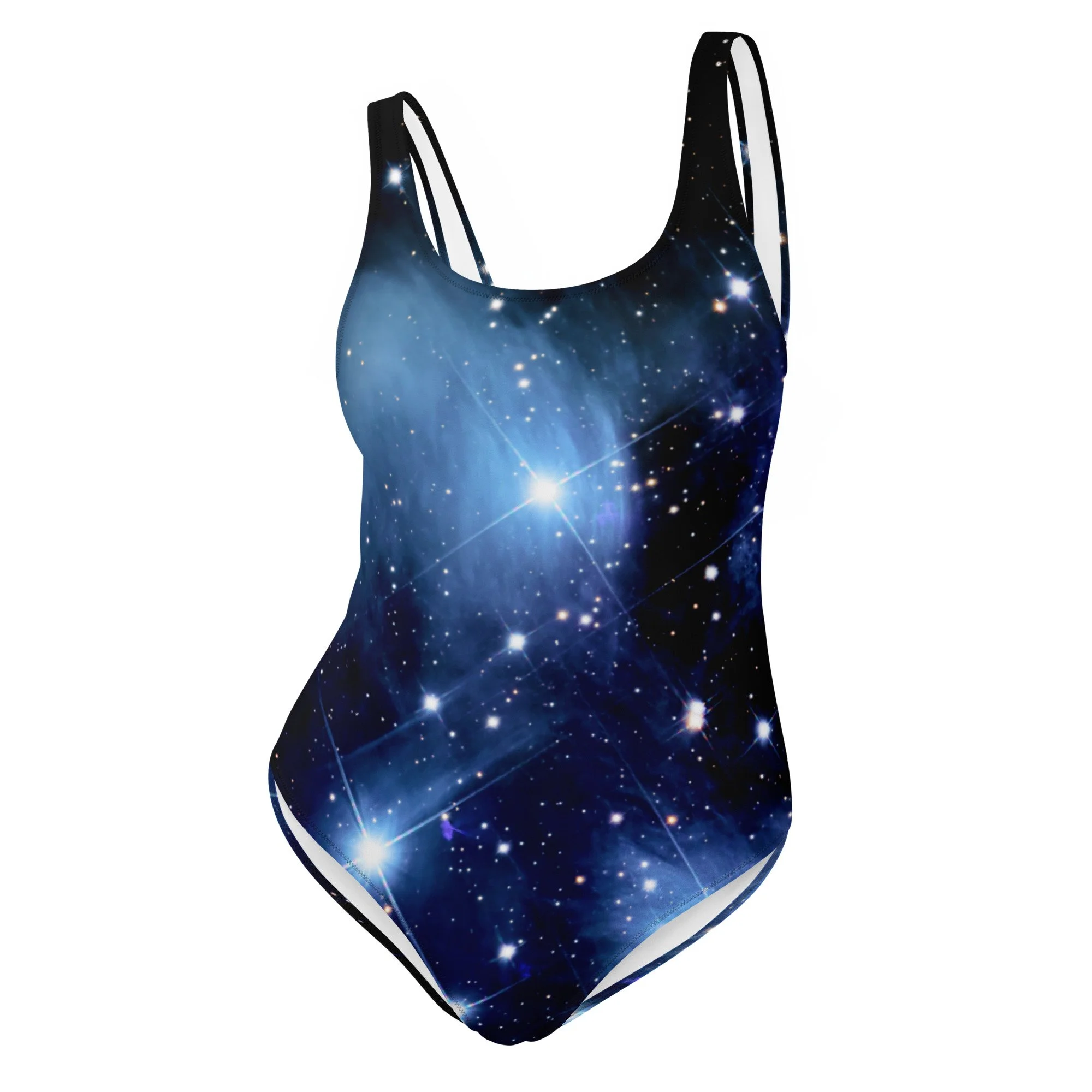 Pleiades star cluster printed on women's one-piece swimsuit — High Space Man