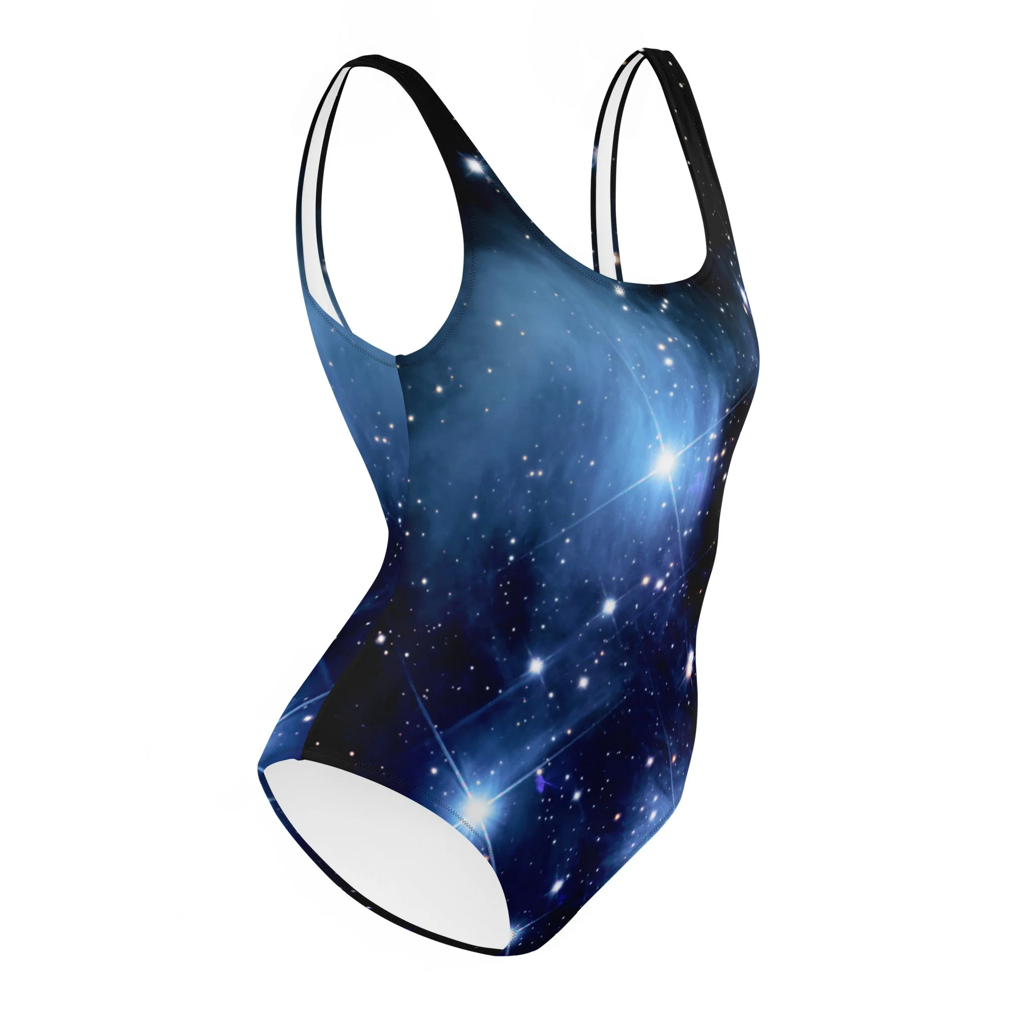 Pleiades star cluster printed on women's one-piece swimsuit — High Space Man