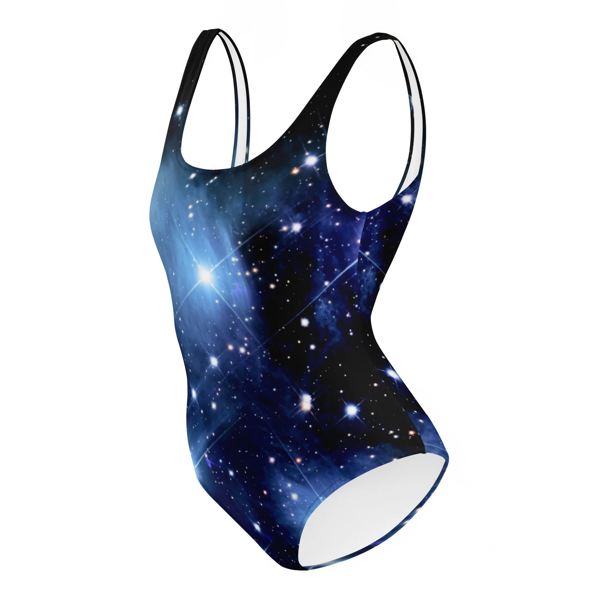 Pleiades star cluster printed on women's one-piece swimsuit — High Space Man