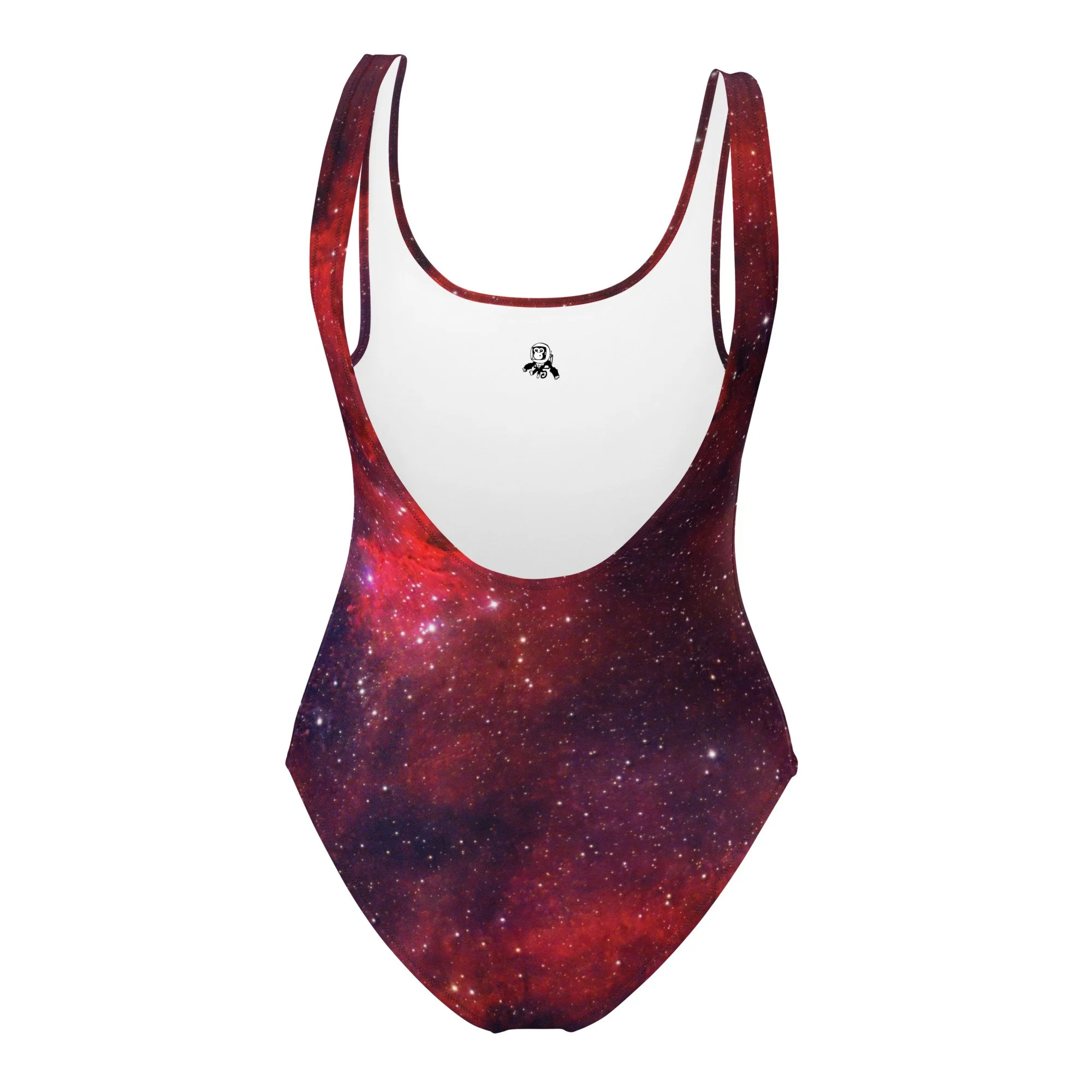 Heart Nebula printed on women's one-piece swimsuit — High Space Man