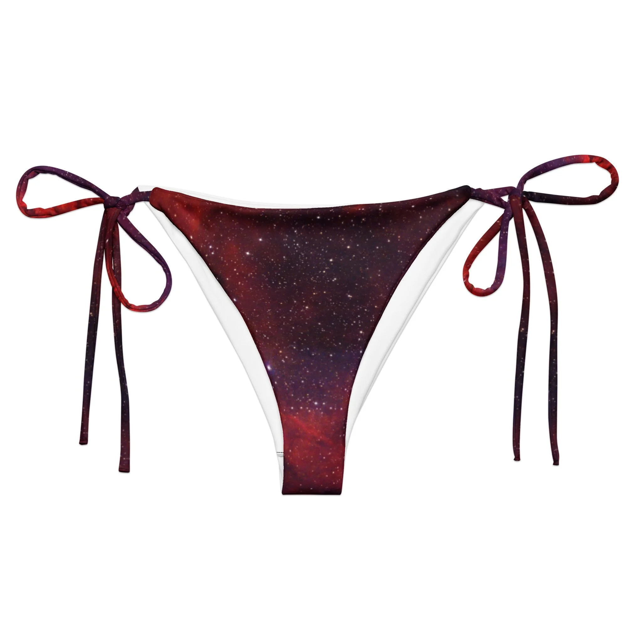 Heart Nebula printed on string bikini bottom — High Space Man