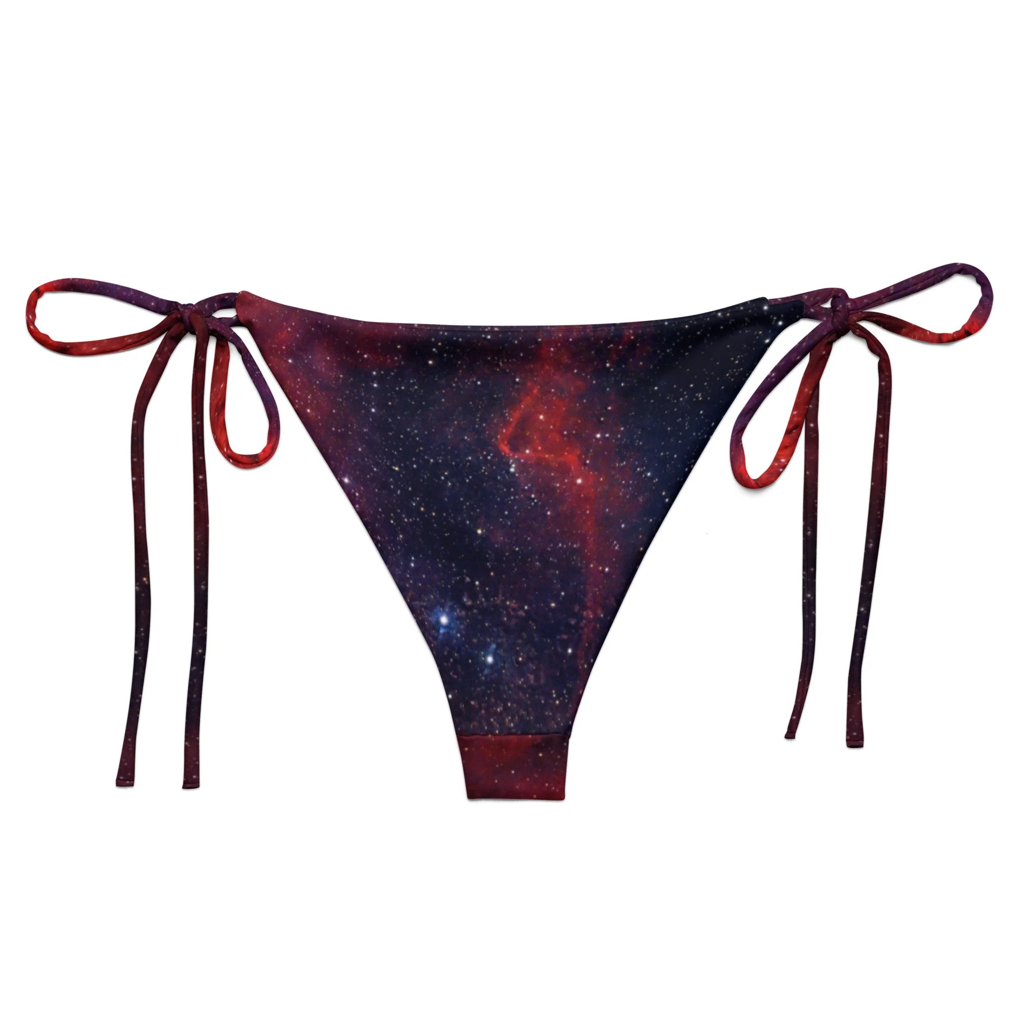 Heart Nebula printed on string bikini bottom — High Space Man