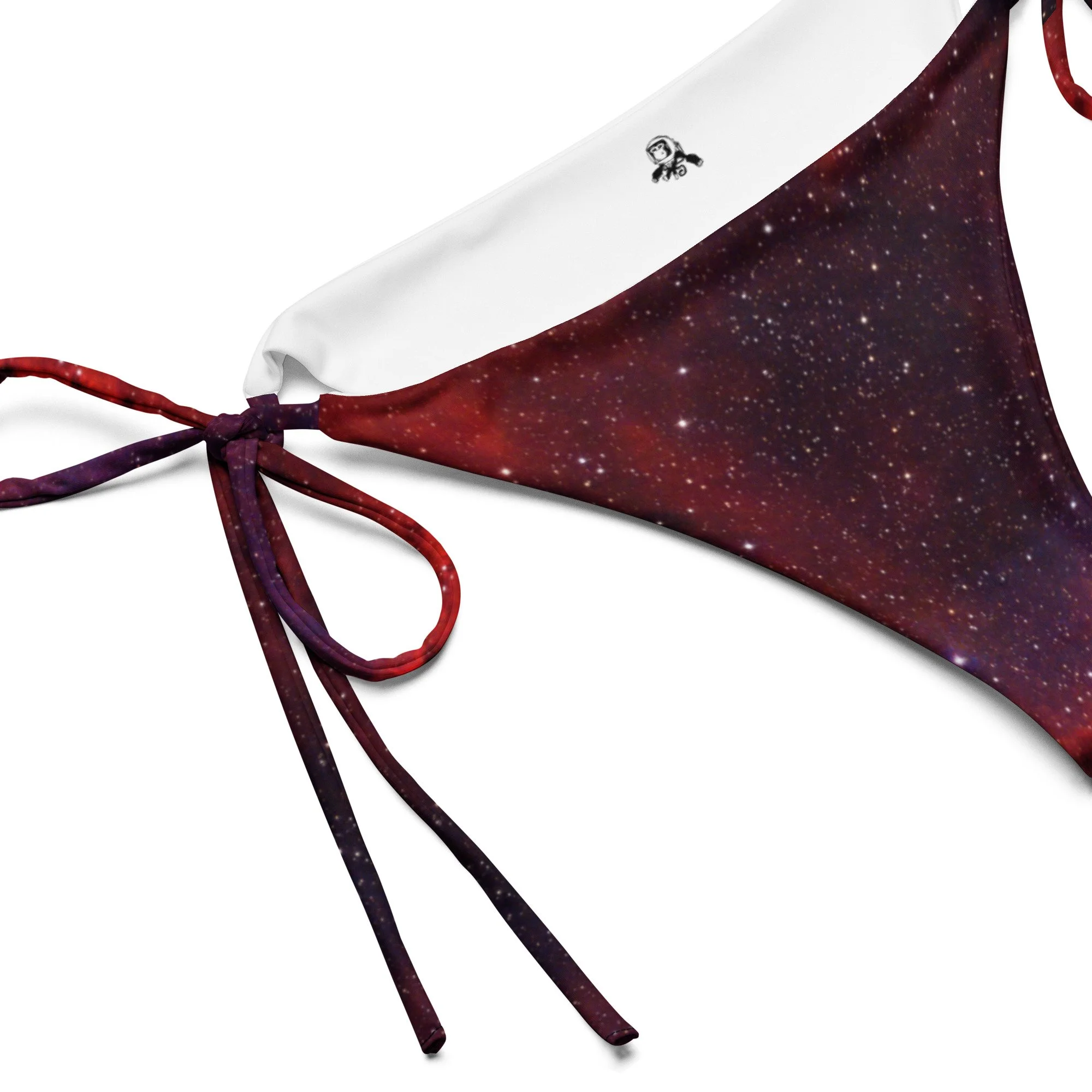 Heart Nebula printed on string bikini bottom — High Space Man