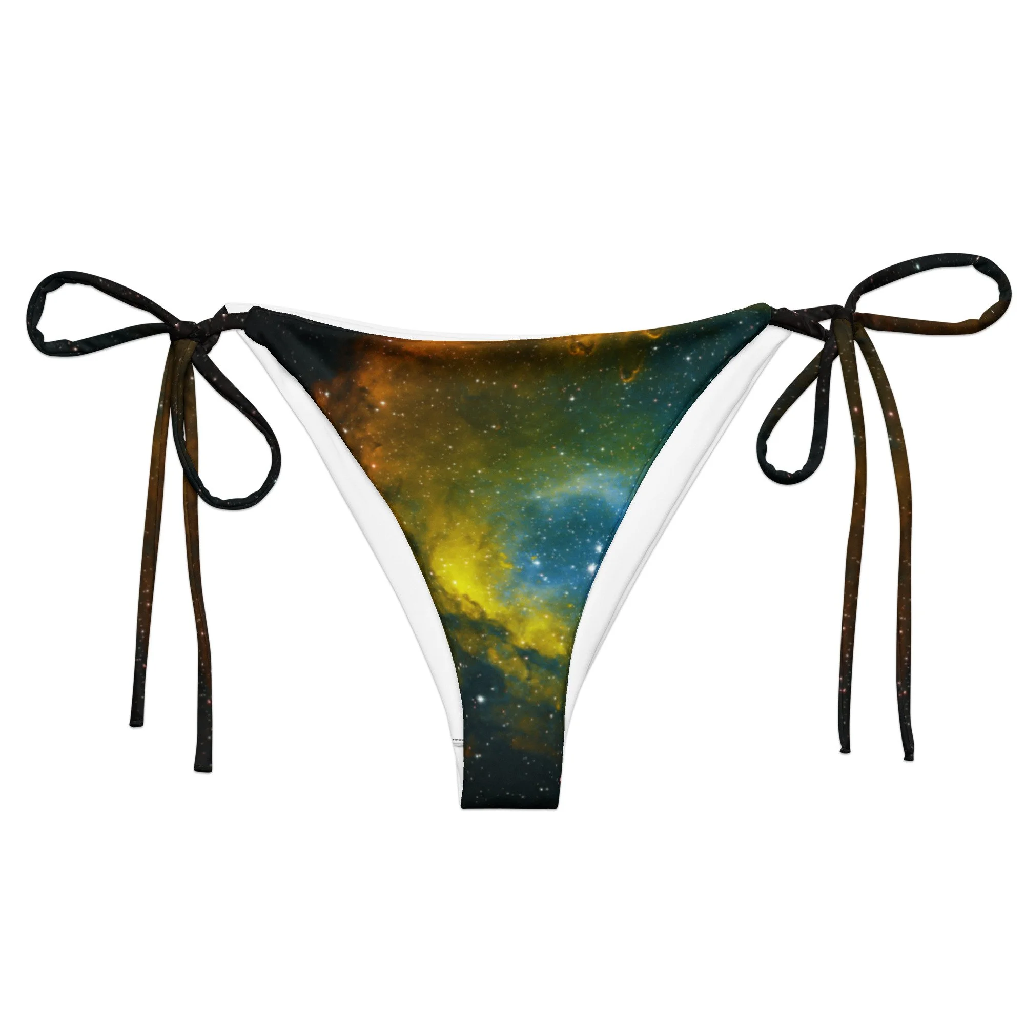 Soul Nebula printed on string bikini bottom — High Space Man