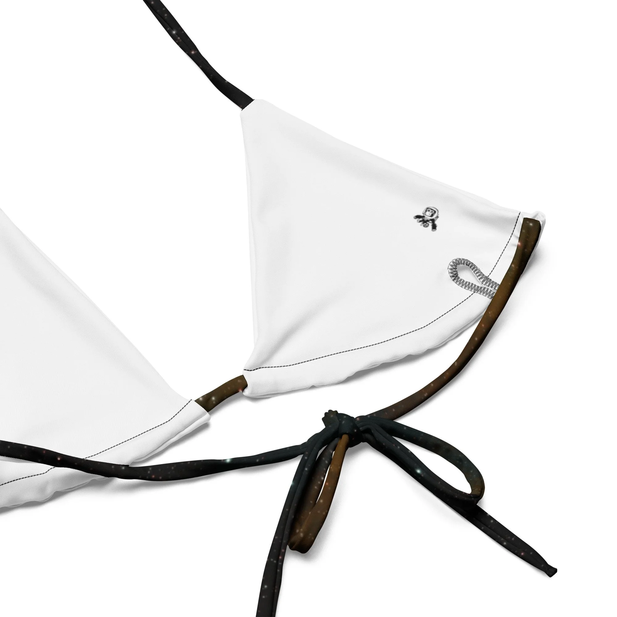 Soul Nebula printed on padded string bikini top — High Space Man
