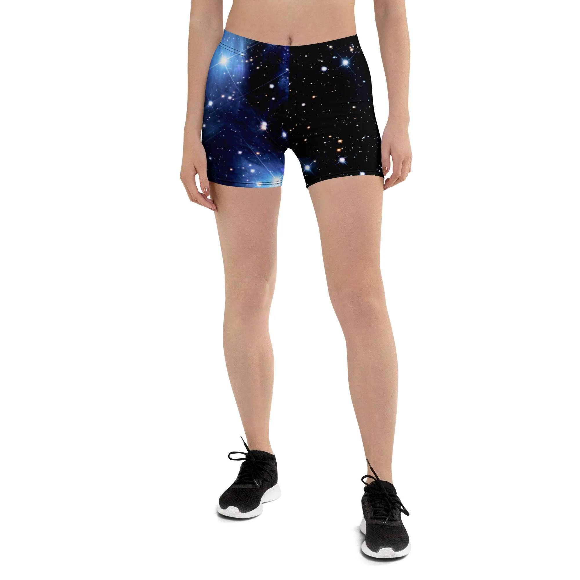 Pleiades star cluster printed on women's short tights — High Space Man