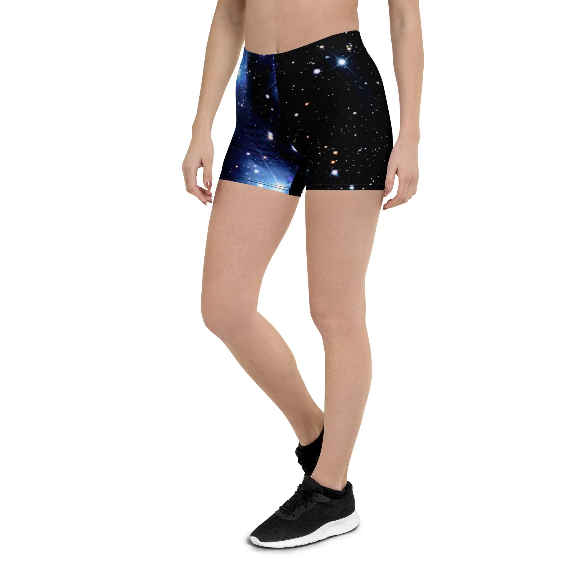 Pleiades star cluster printed on women's short tights — High Space Man