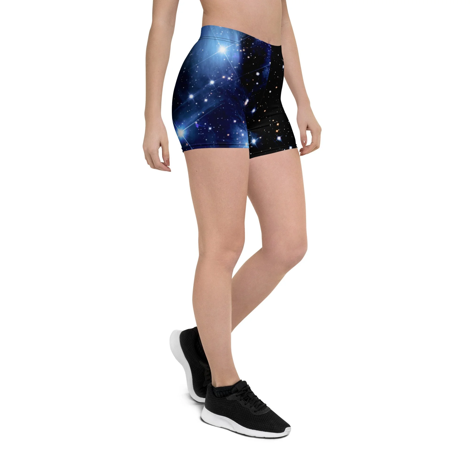 Pleiades star cluster printed on women's short tights — High Space Man