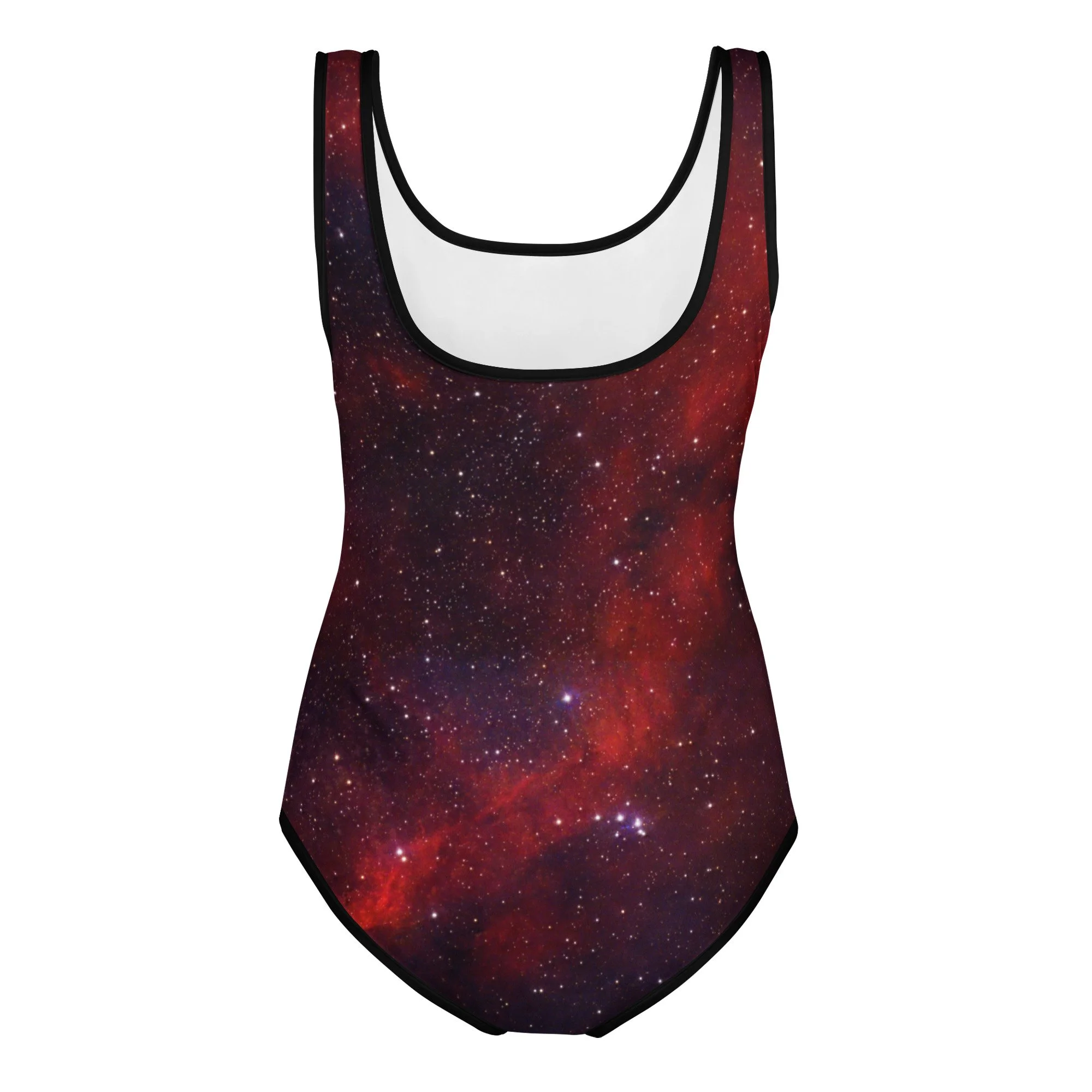 Heart Nebula printed on youth one-piece swimsuit — High Space Man