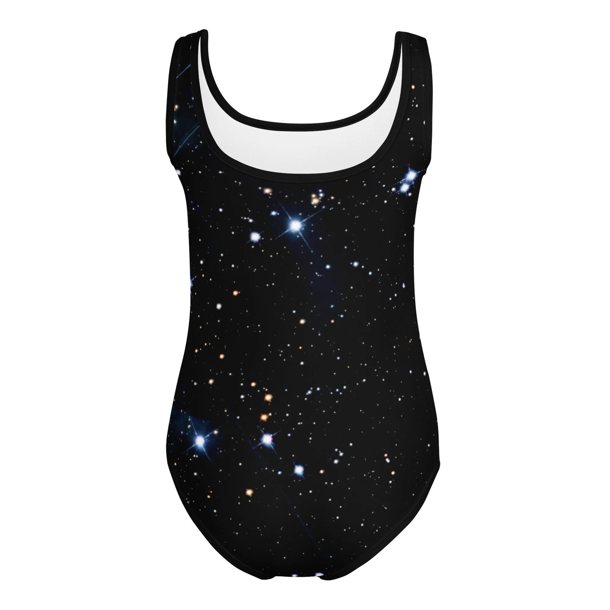 Pleiades star cluster printed on kids' one-piece swimsuit — High Space Man