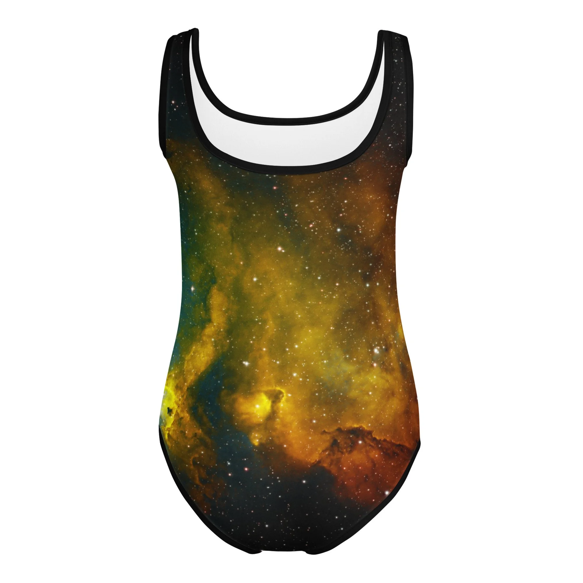 Soul Nebula printed on kids' one-piece swimsuit — High Space Man