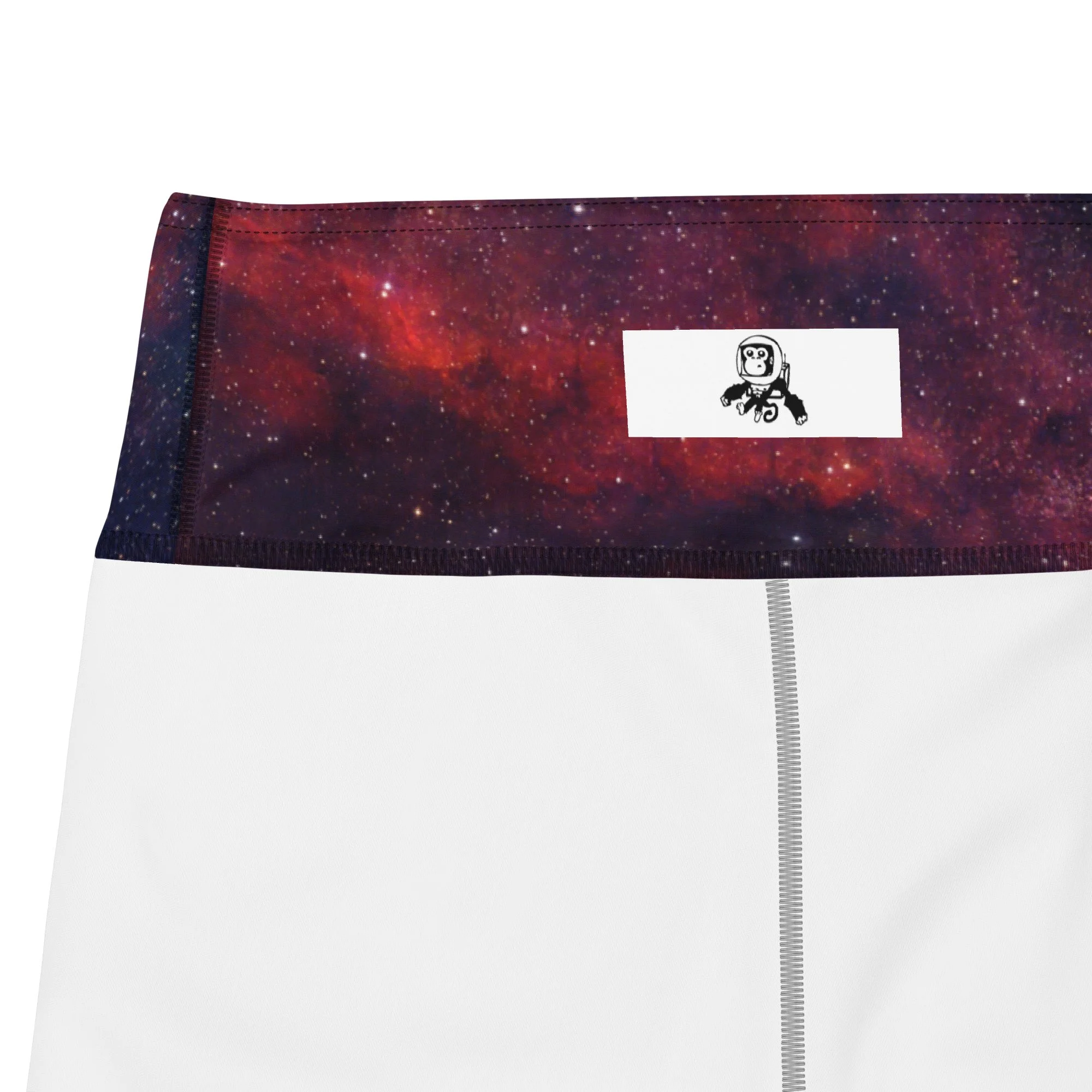 Heart Nebula printed on women's yoga shorts — High Space Man