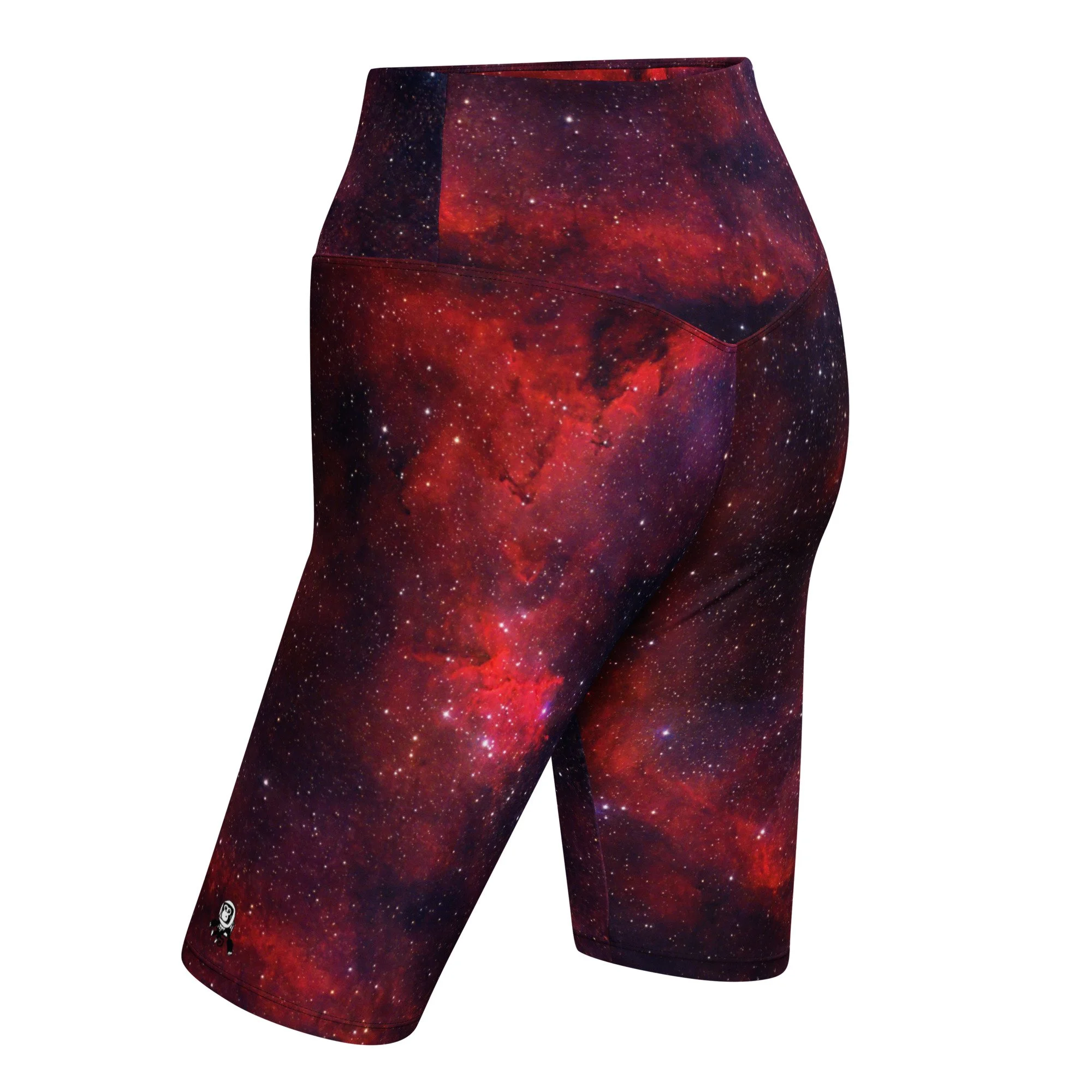 Heart Nebula printed on women's biker shorts — High Space Man