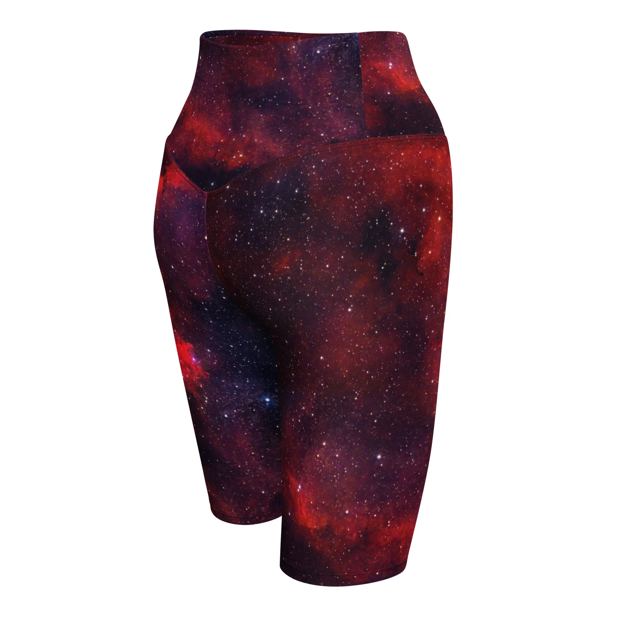 Heart Nebula printed on women's biker shorts — High Space Man