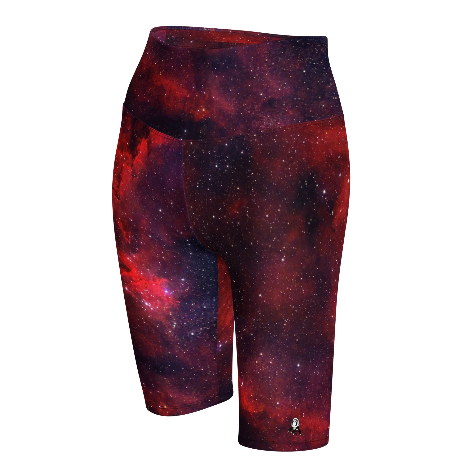 Heart Nebula printed on women's biker shorts — High Space Man