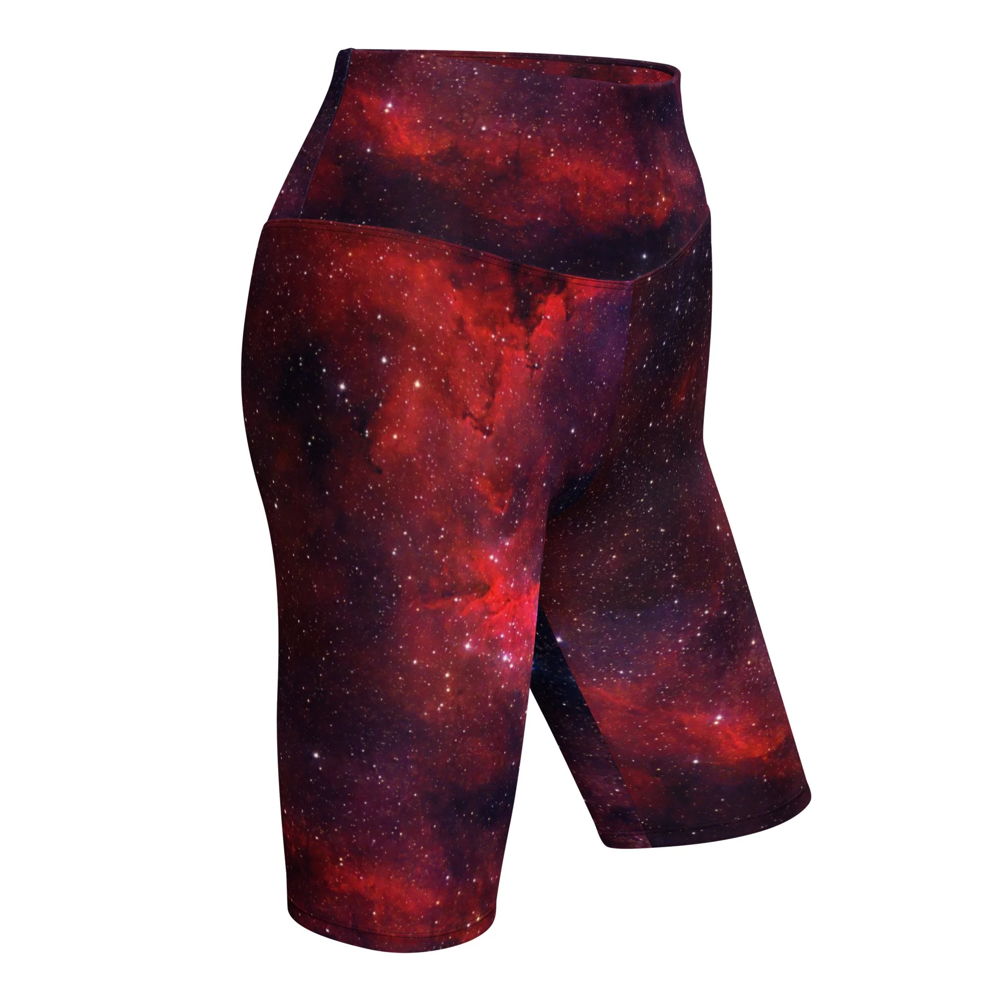 Heart Nebula printed on women's biker shorts — High Space Man