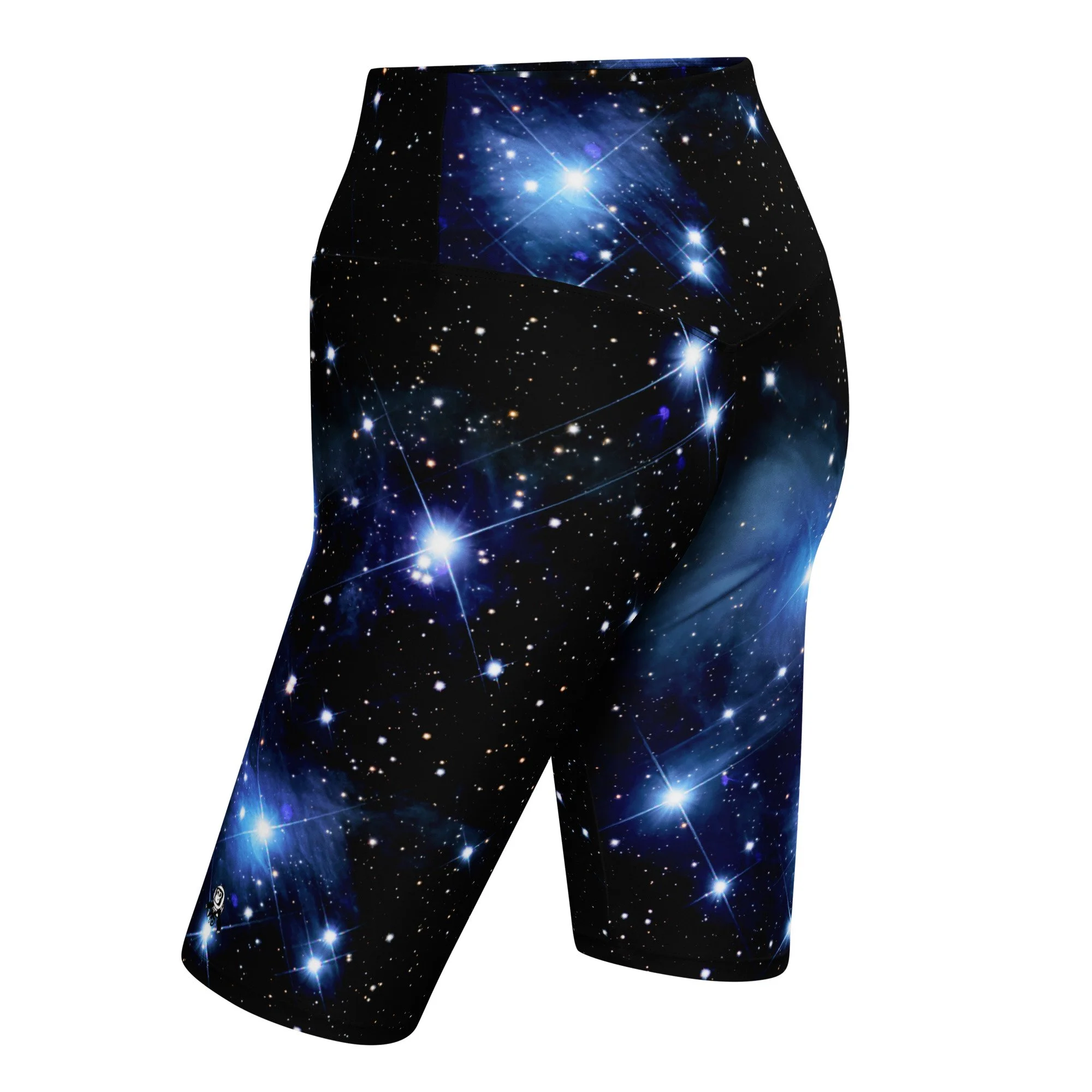 Pleiades star cluster printed on women's biker shorts — High Space Man