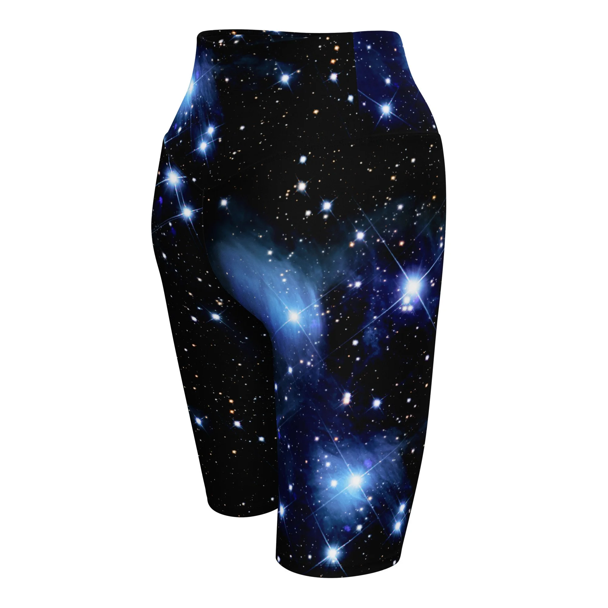 Pleiades star cluster printed on women's biker shorts — High Space Man