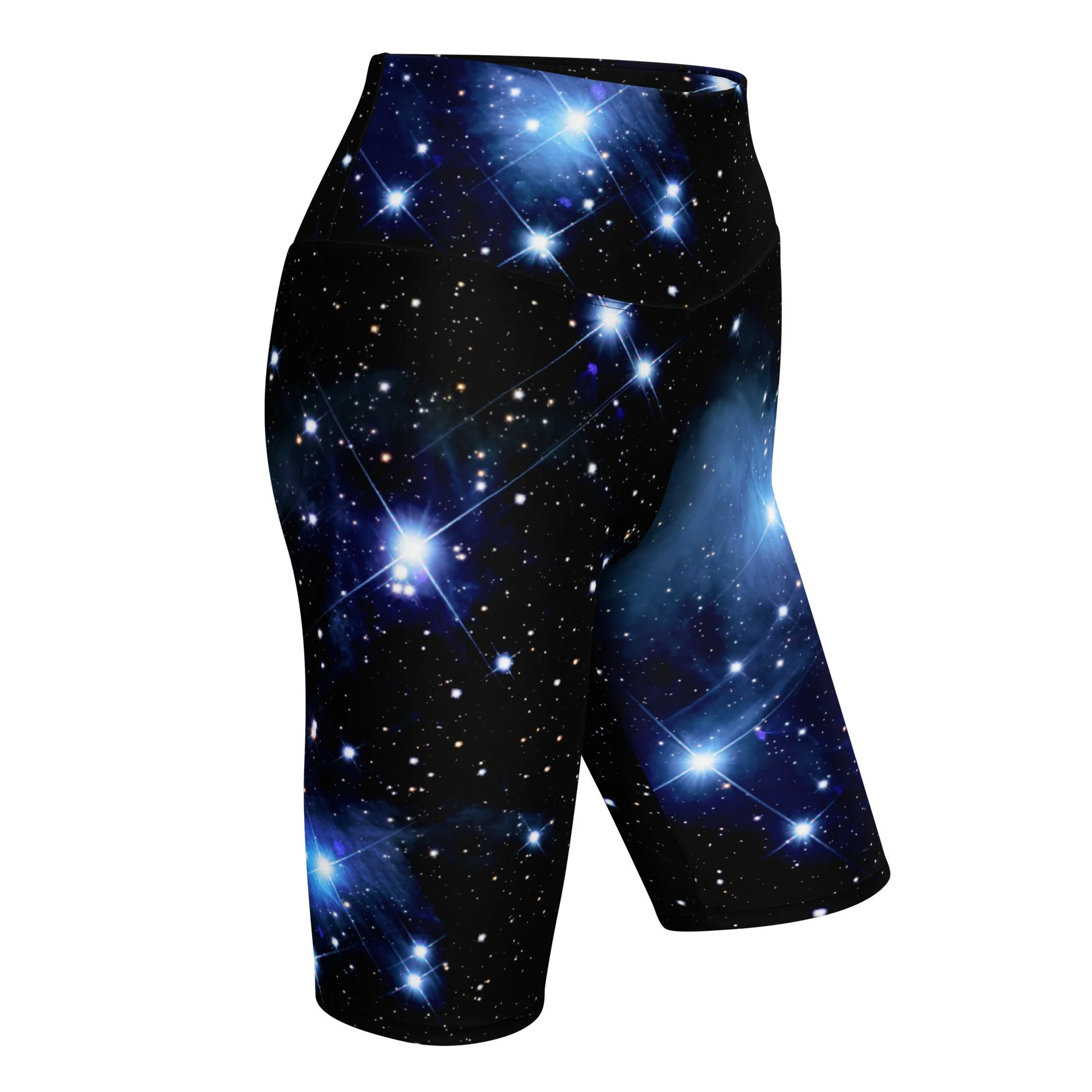 Pleiades star cluster printed on women's biker shorts — High Space Man