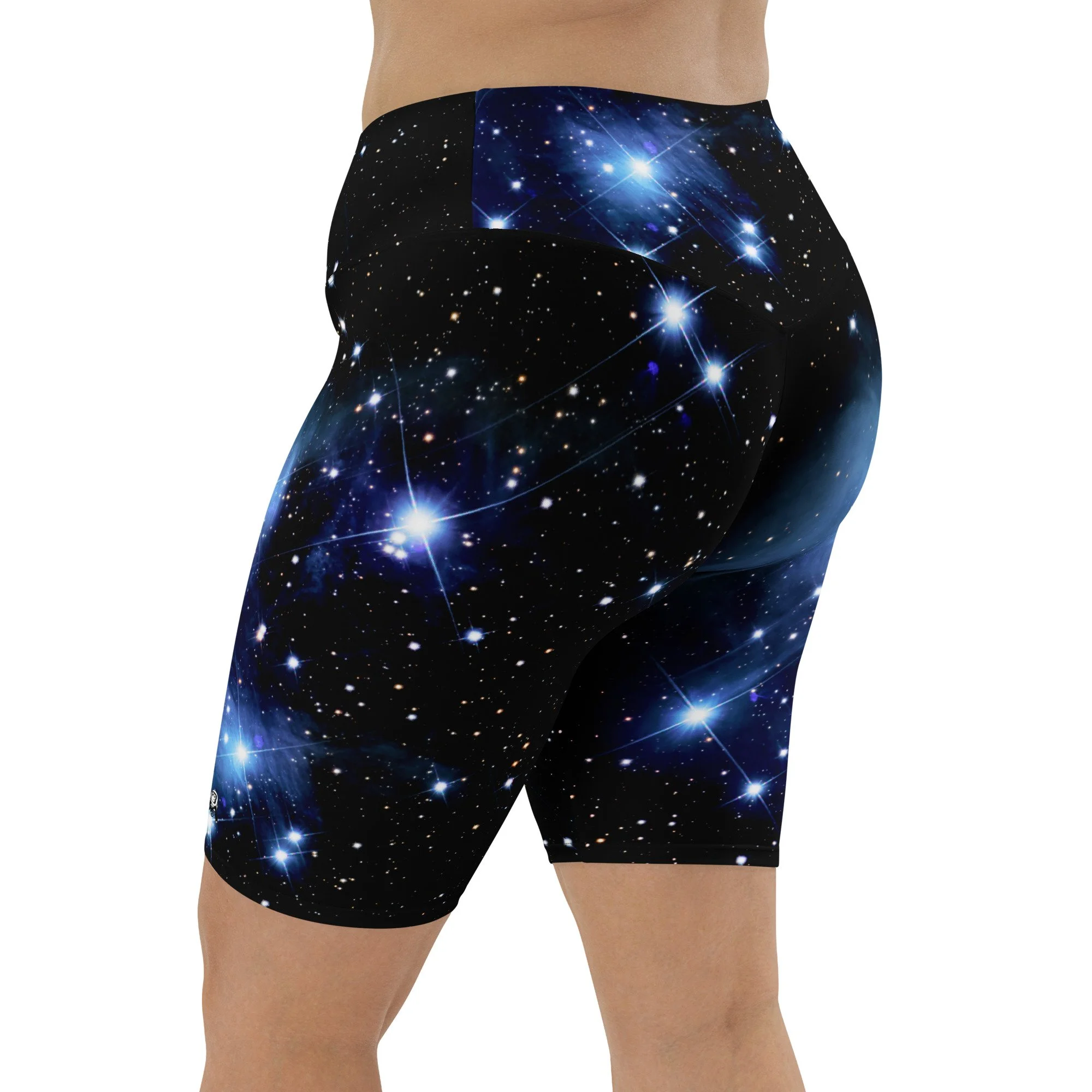 Pleiades star cluster printed on women's biker shorts — High Space Man